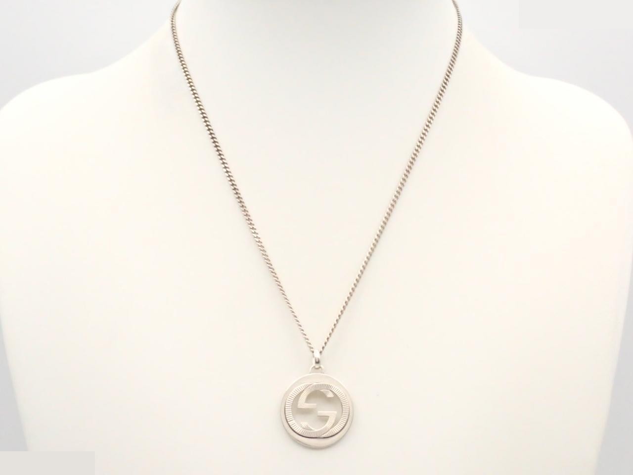 Interlocking Necklace, 925 sterling silver, 11.3g, chain approximately 46cm — view 3