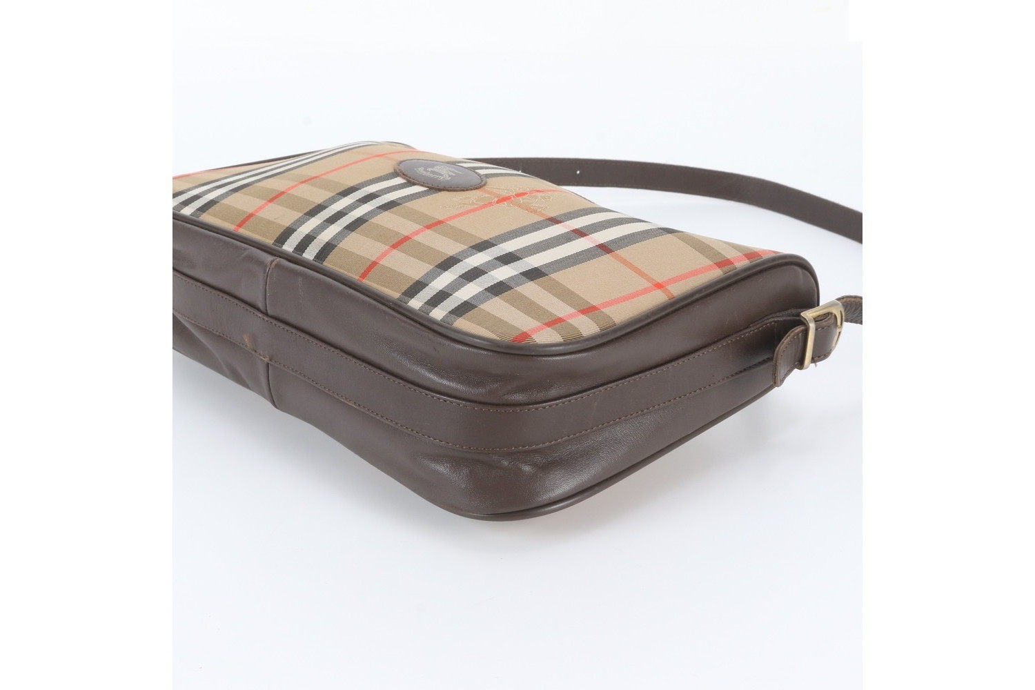 Nova Check Shadow Horse Leather Shoulder Bag — view 4
