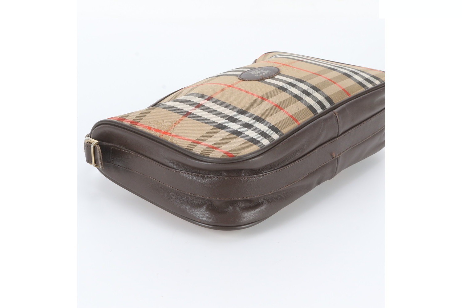 Nova Check Shadow Horse Leather Shoulder Bag — view 5