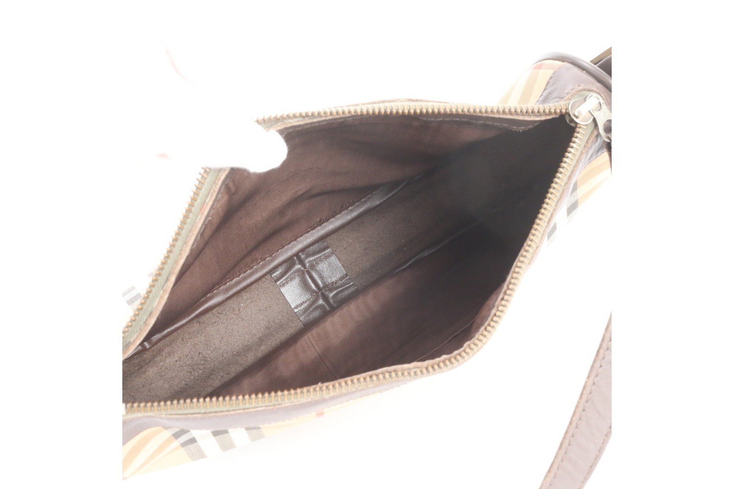 Nova Check Shadow Horse Leather Shoulder Bag — view 7