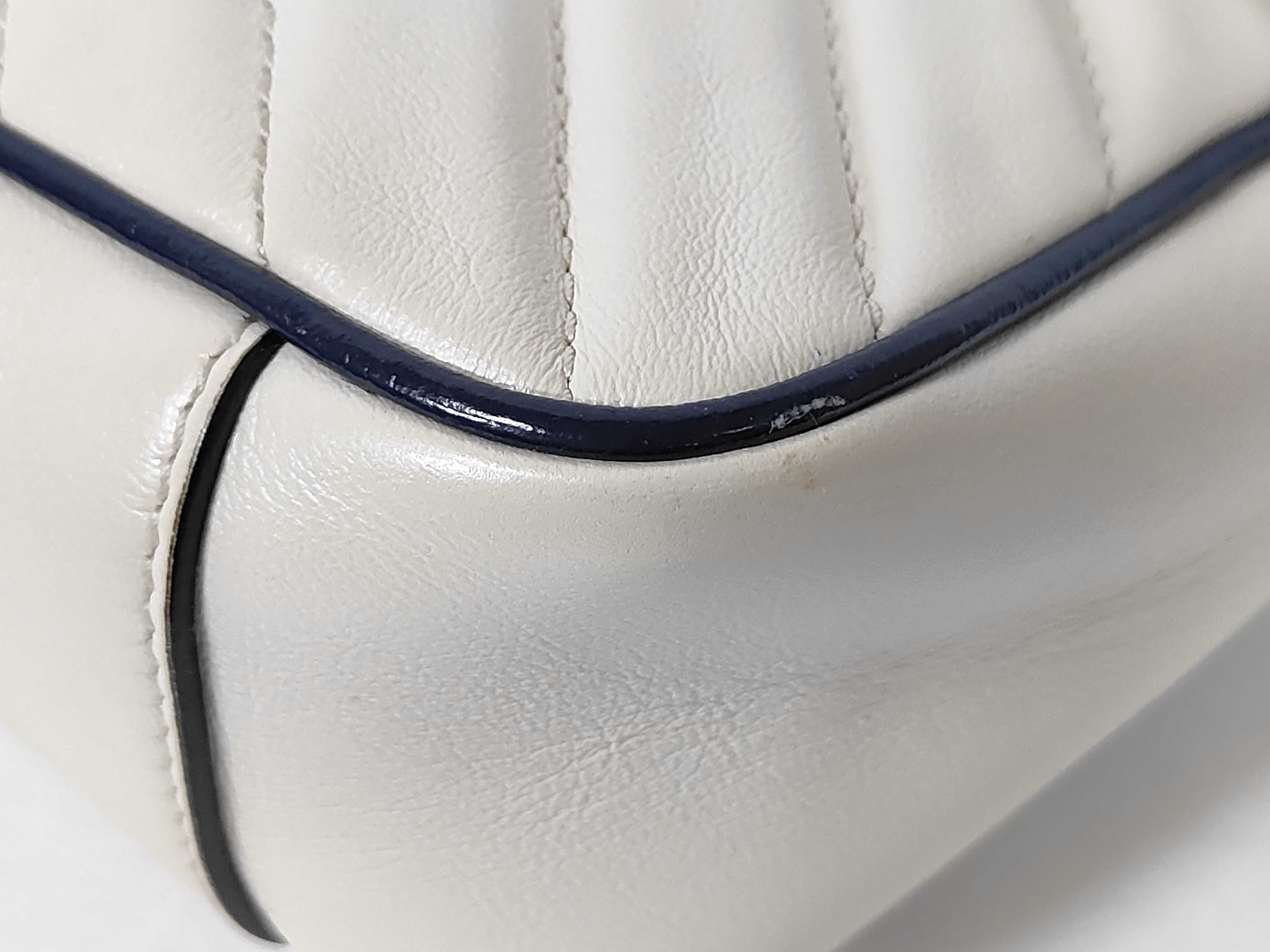 GG Marmont White Medium Shoulder Bag — view 6