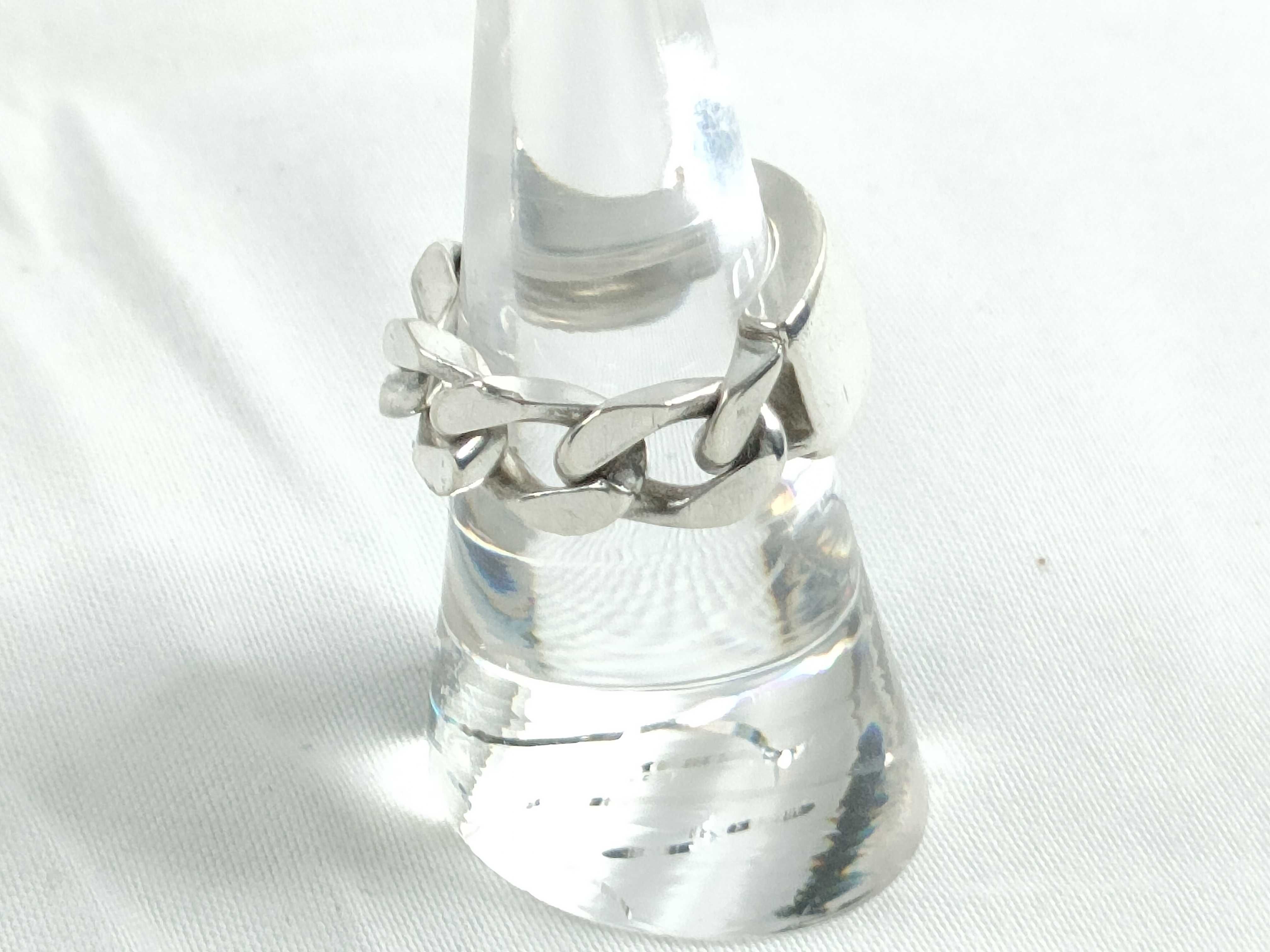 ID Chain Ring, 925 Sterling Silver, 7.1g, Size 8 — view 4