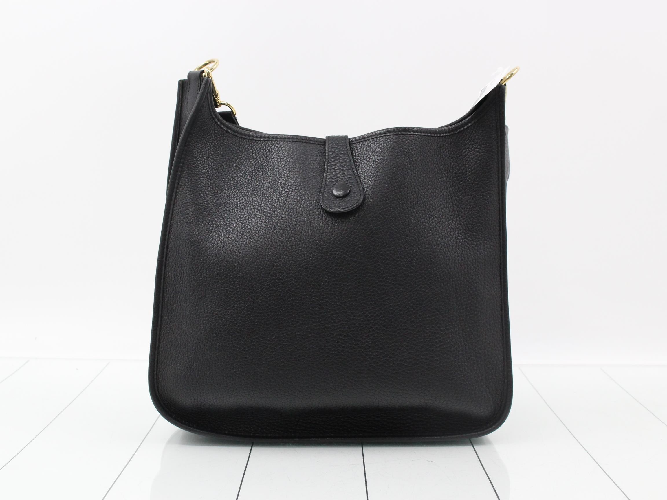 Evelyn, Black, C stamp, Gold hardware — view 2