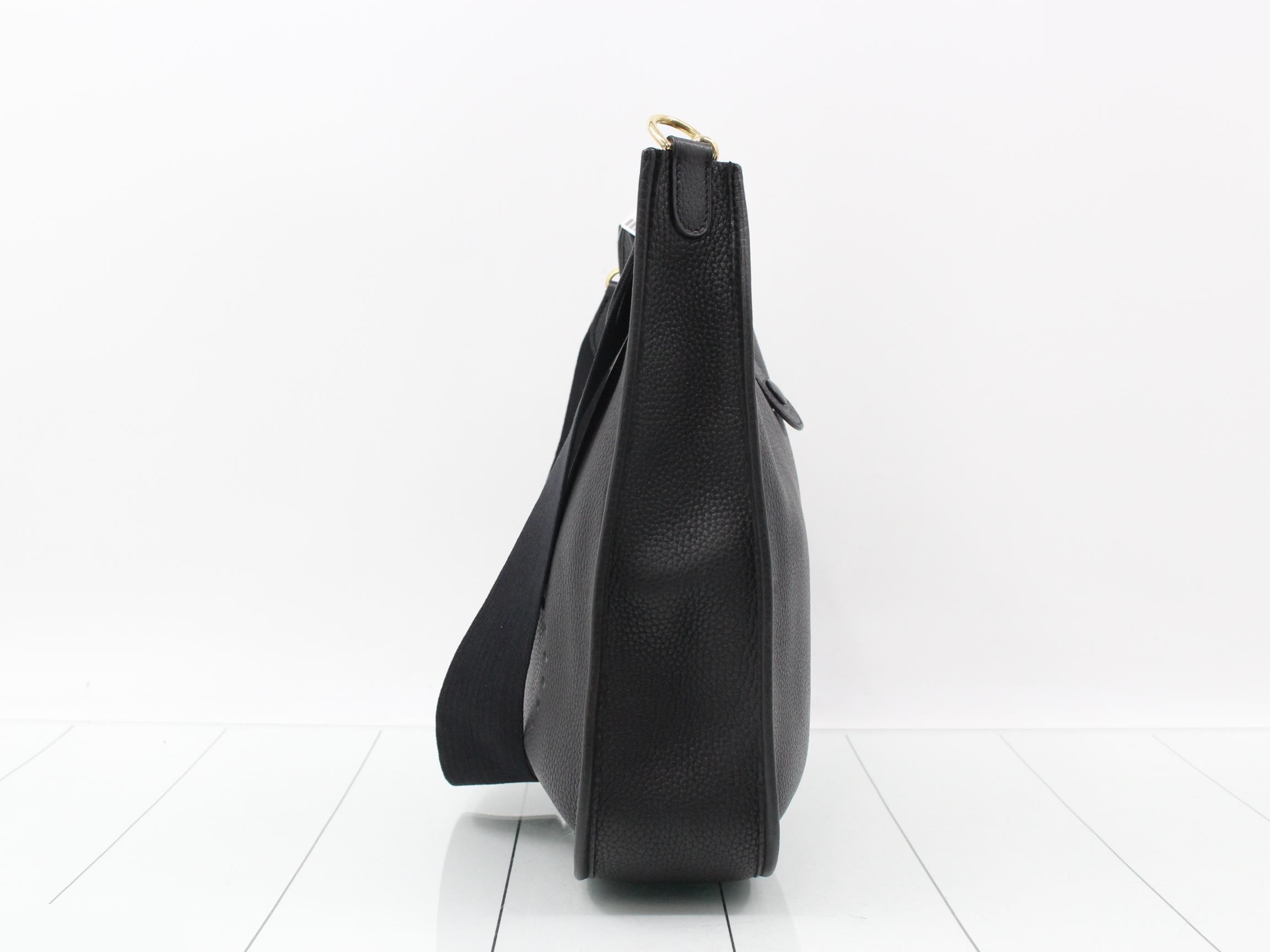 Evelyn, Black, C stamp, Gold hardware — view 3