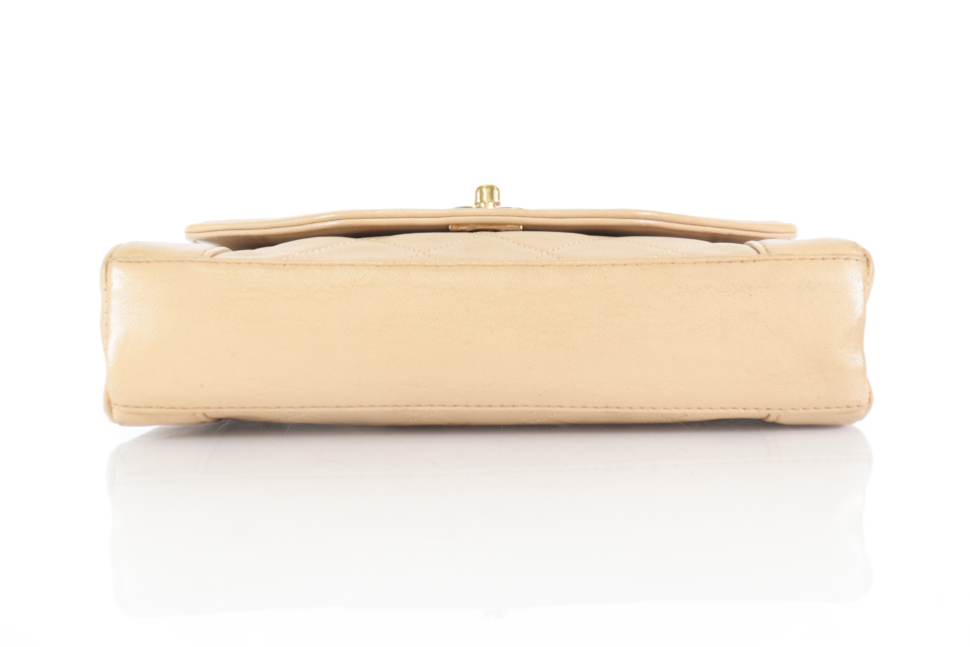 Diana Lamb Chain Shoulder Bag, Series 1, Beige Shoulder Bag — view 6