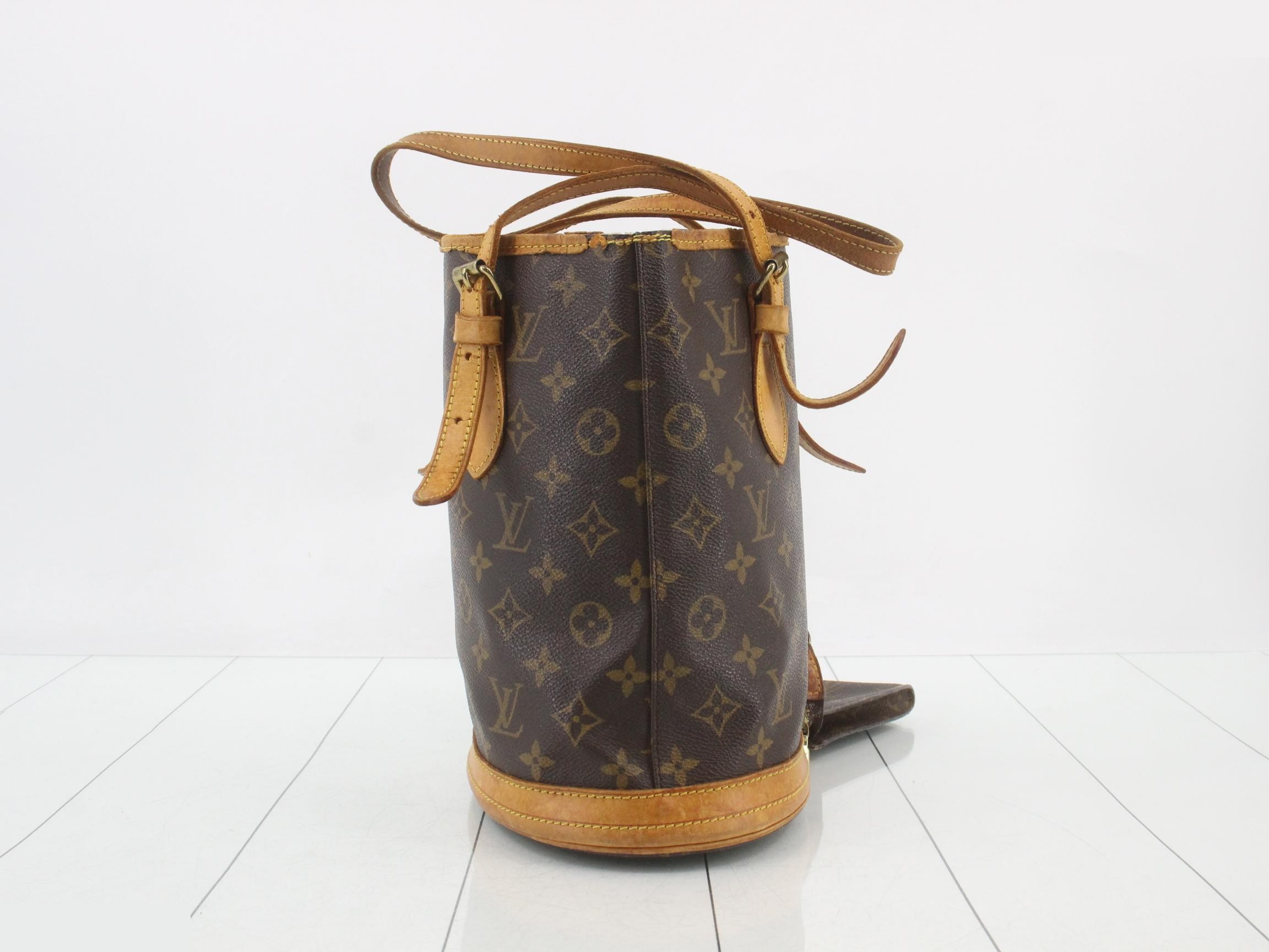 Monogram Bucket PM Tote Bag with Pouch — view 3