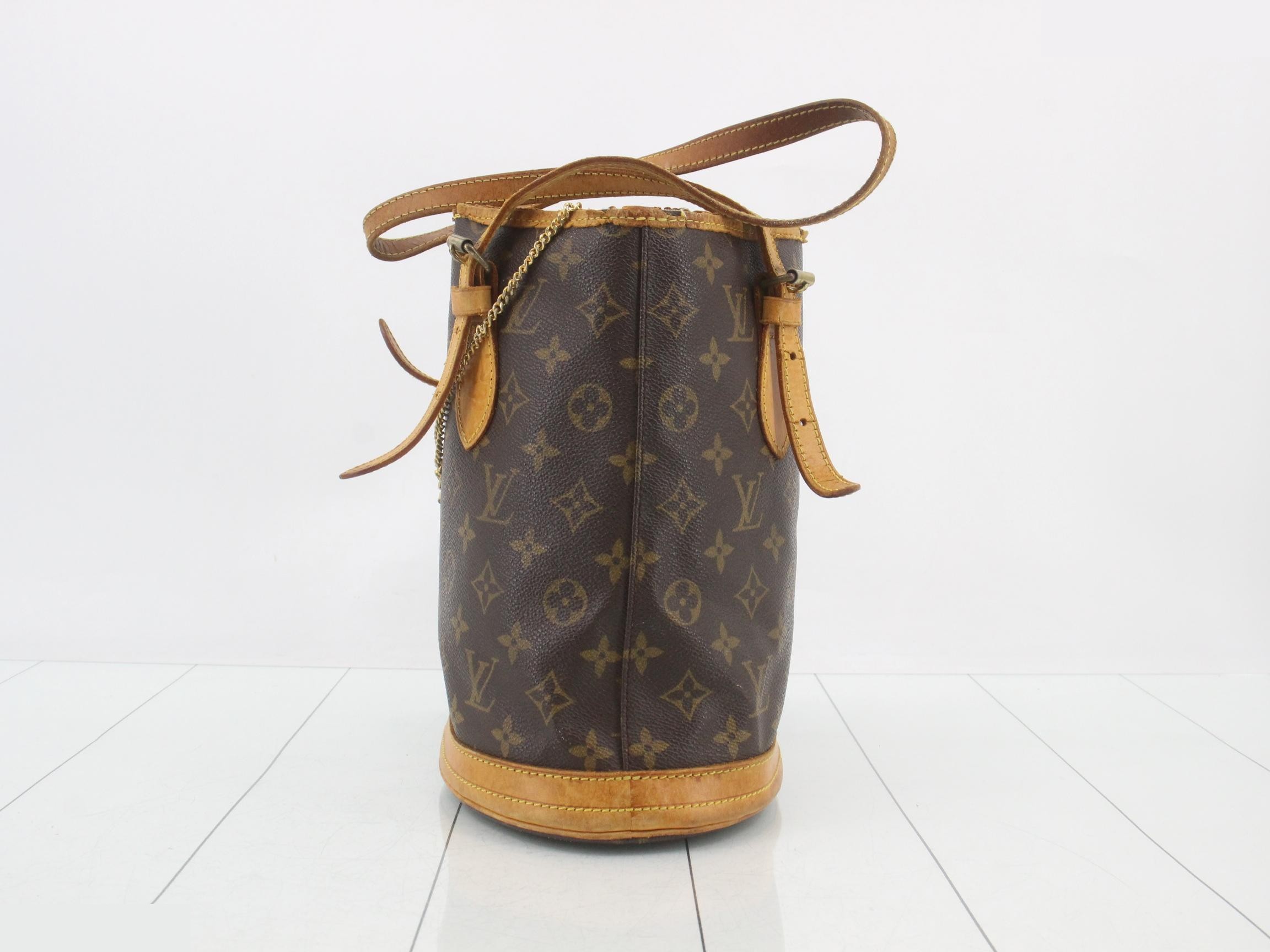 Monogram Bucket PM Tote Bag with Pouch — view 4