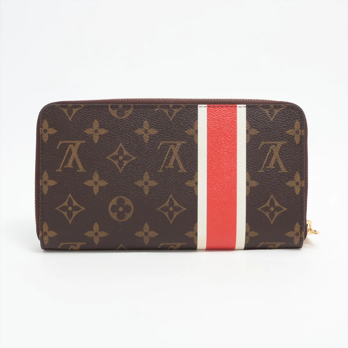 Monogram China Run Zippy Organizer M66553 VI1028 Brown Round Zip Wallet — view 2