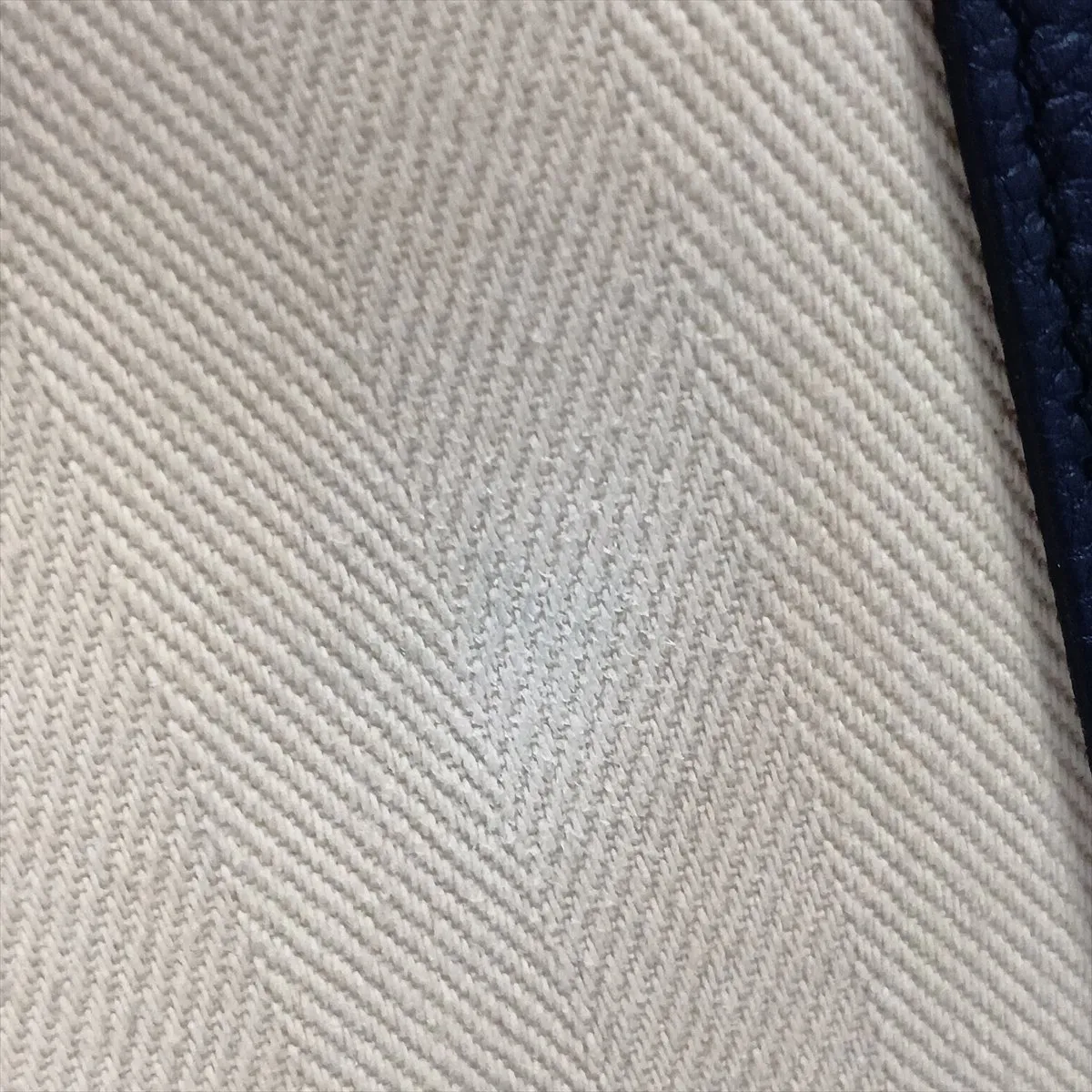 Garden Party 30 TPM Toile Chevron x Negonda Beige x Blue Indigo Silver Hardware D:2019 — view 12
