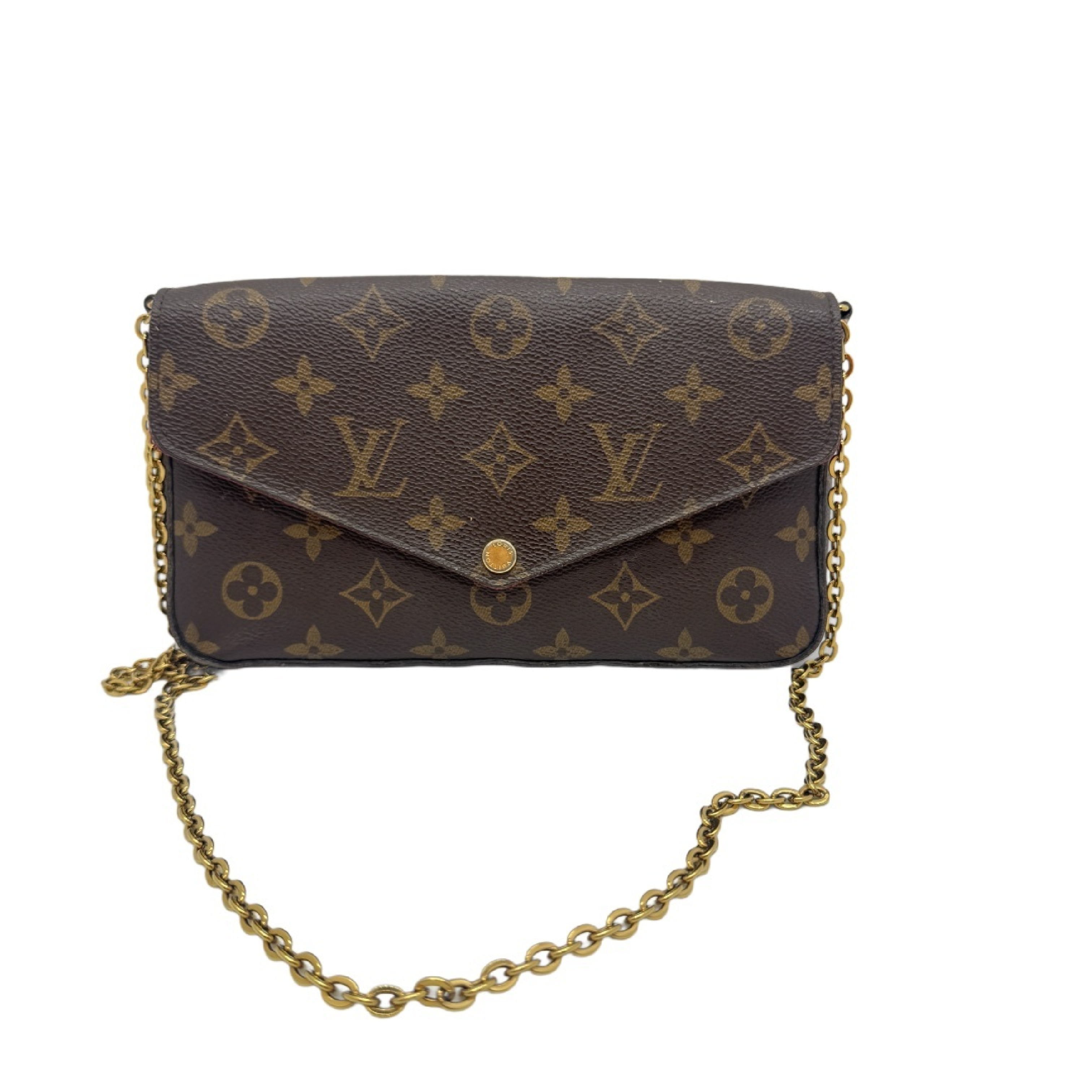 Monogram Pochette Felicie Chain Shoulder Bag