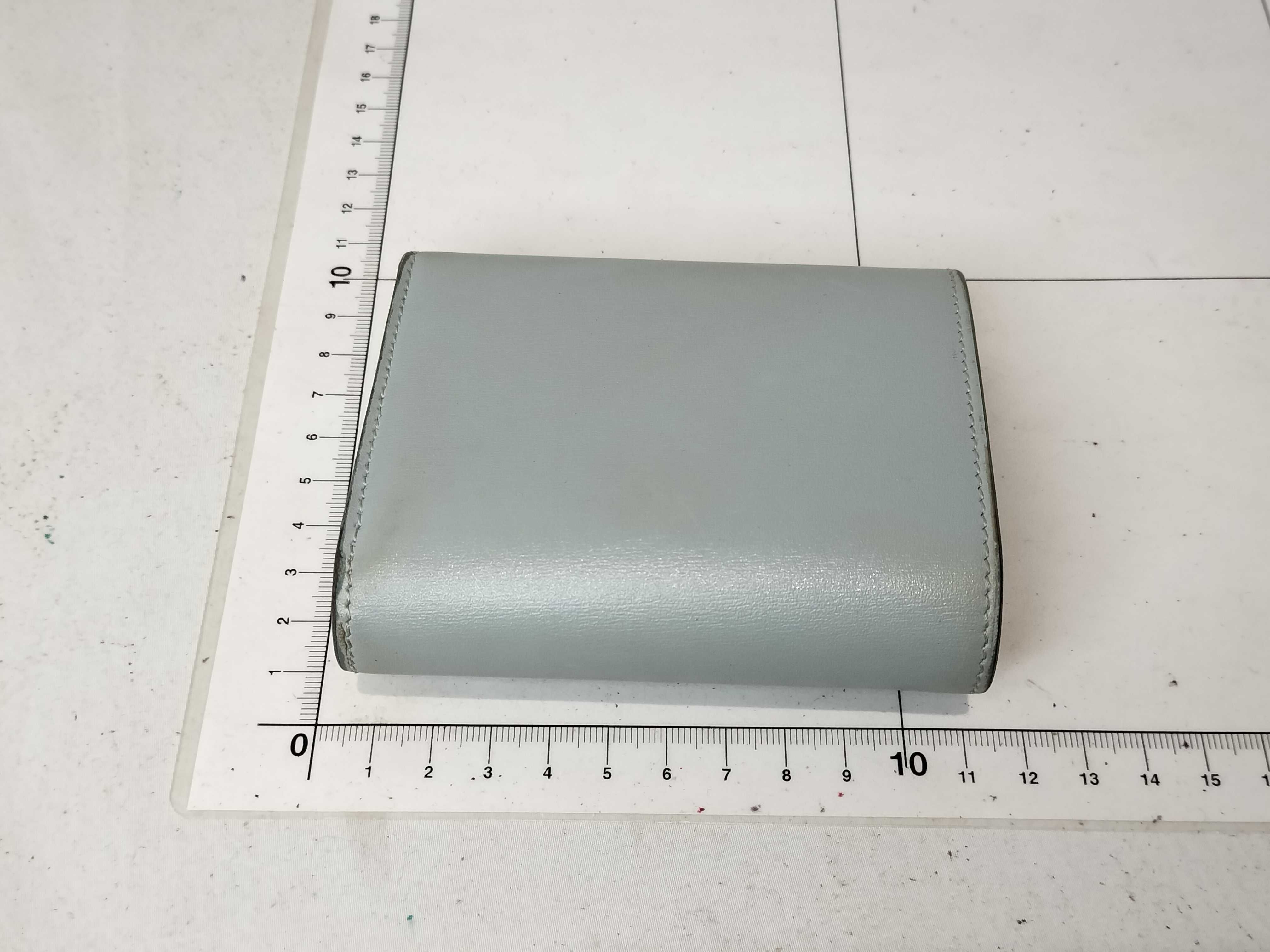 Triomphe Trifold Wallet, Light Blue — view 2