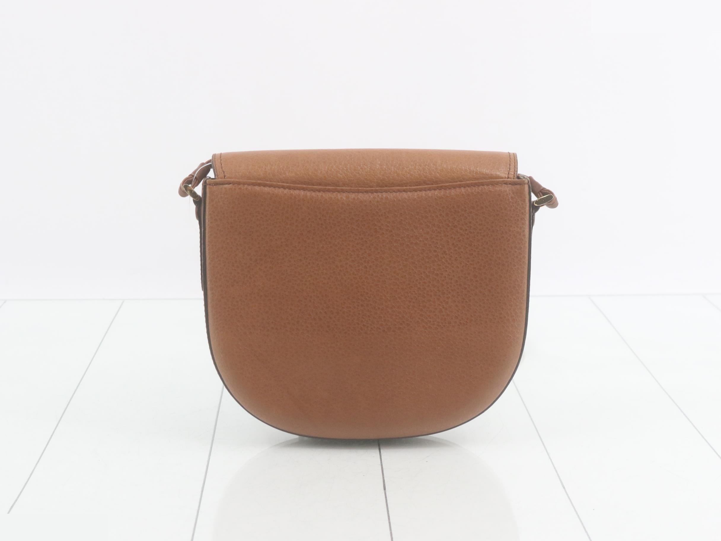 Burberrys Leather Shoulder Bag, Brown — view 2