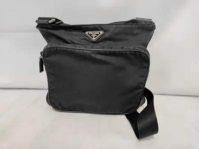 Triangle Logo Nylon Shoulder Bag