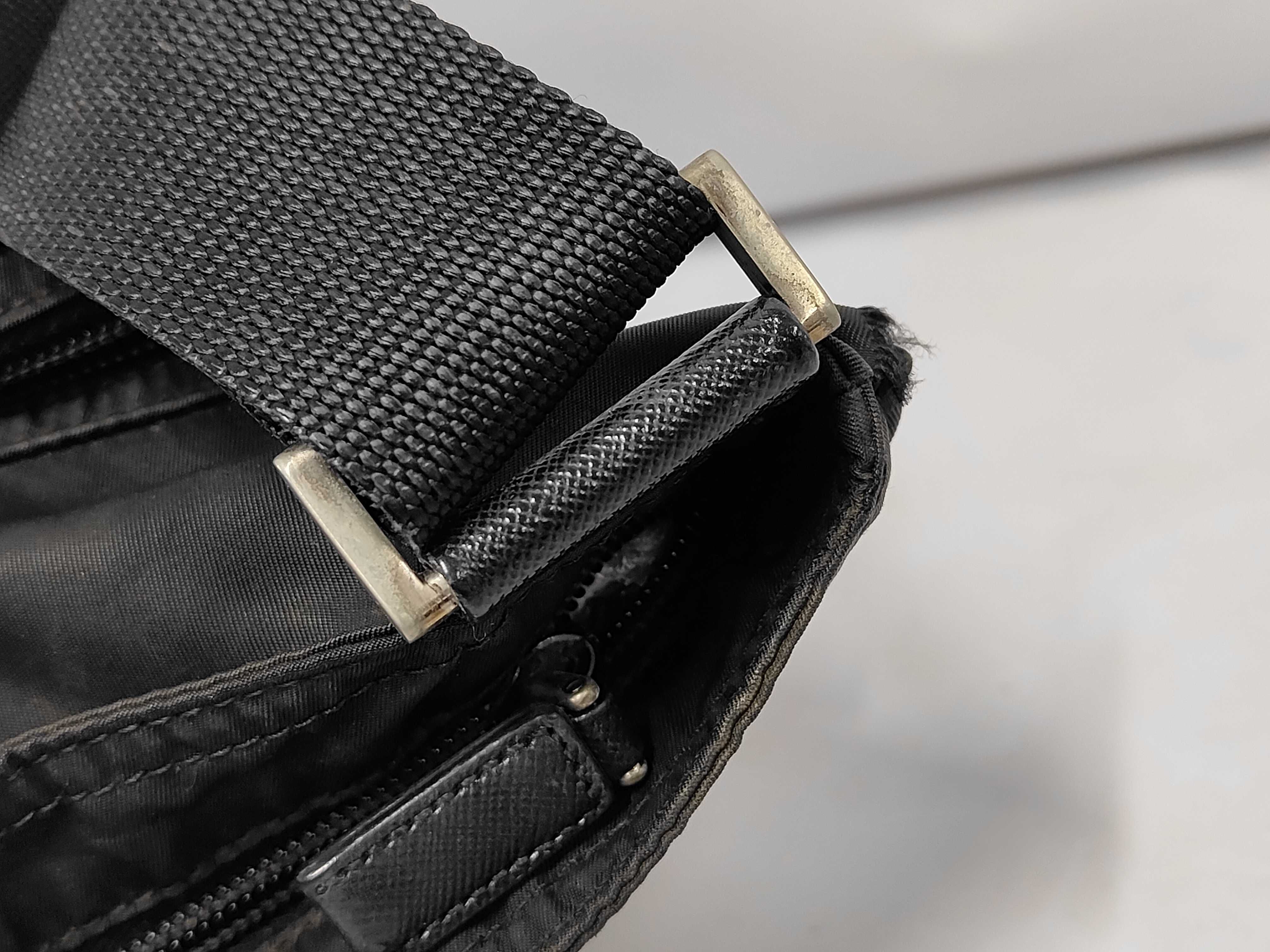 Triangle Logo Nylon Shoulder Bag — view 7