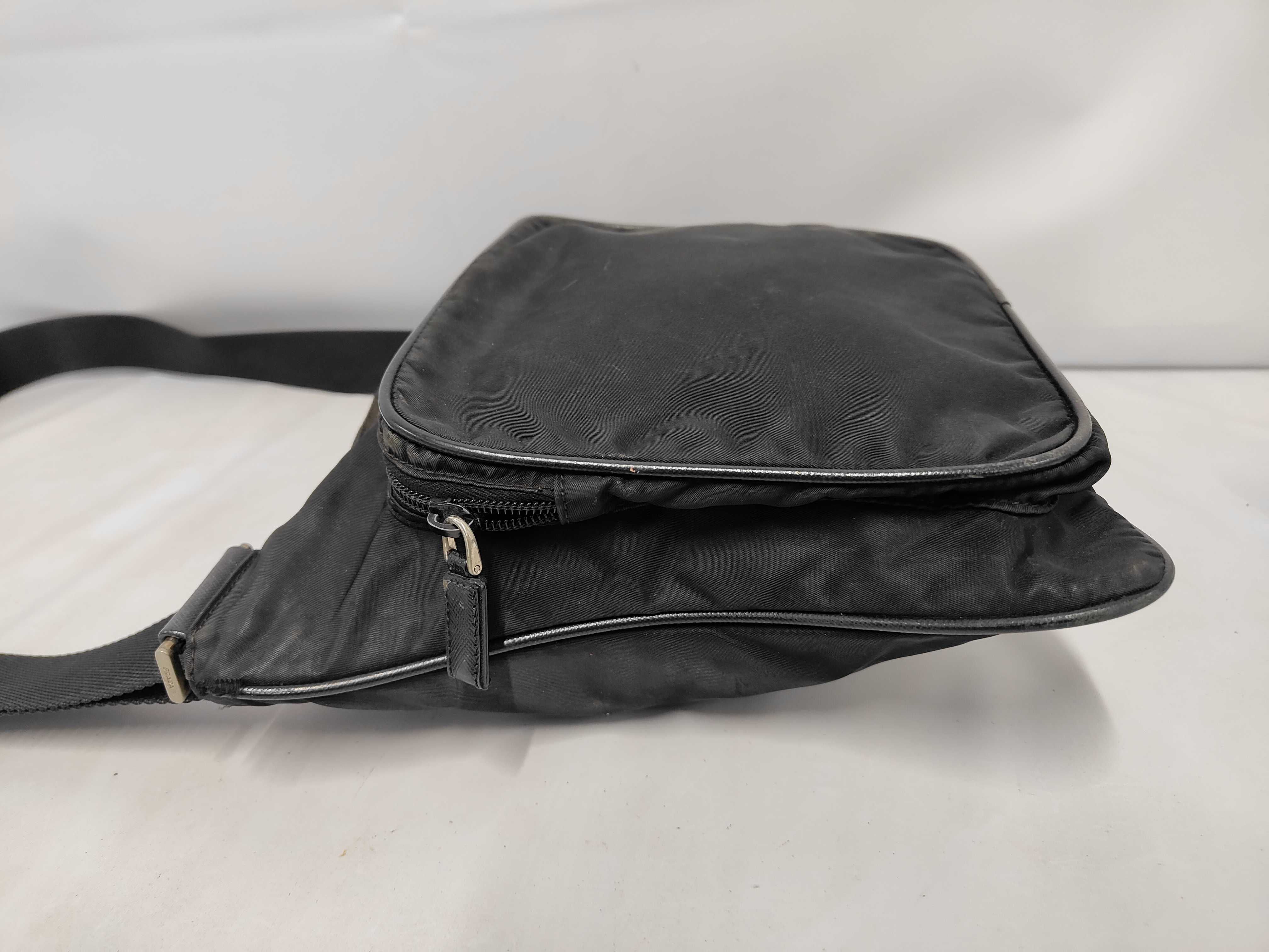 Triangle Logo Nylon Shoulder Bag — view 9