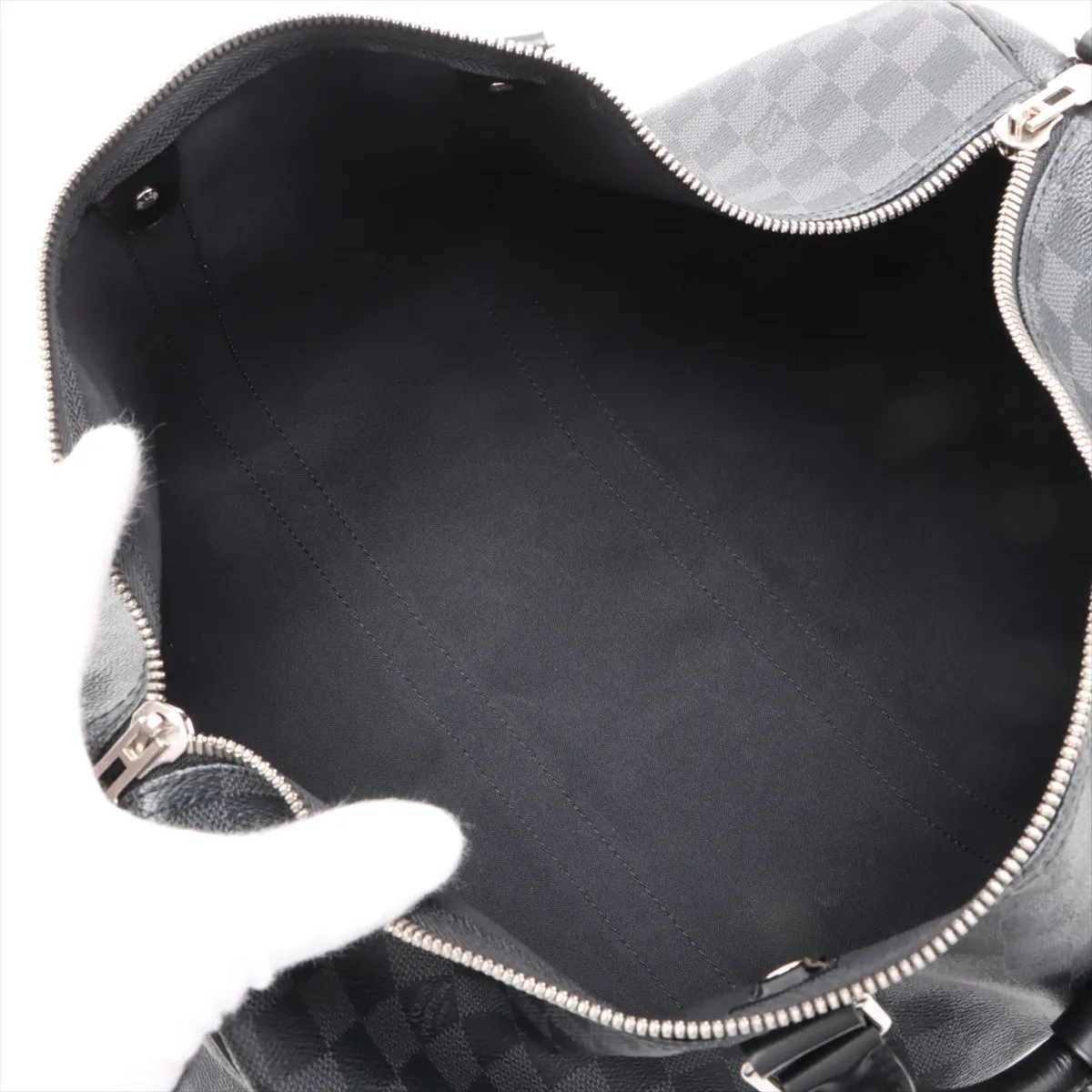 Damier Graphite Keepall Bandouliere 45 N41418 MB2120 Black — view 8