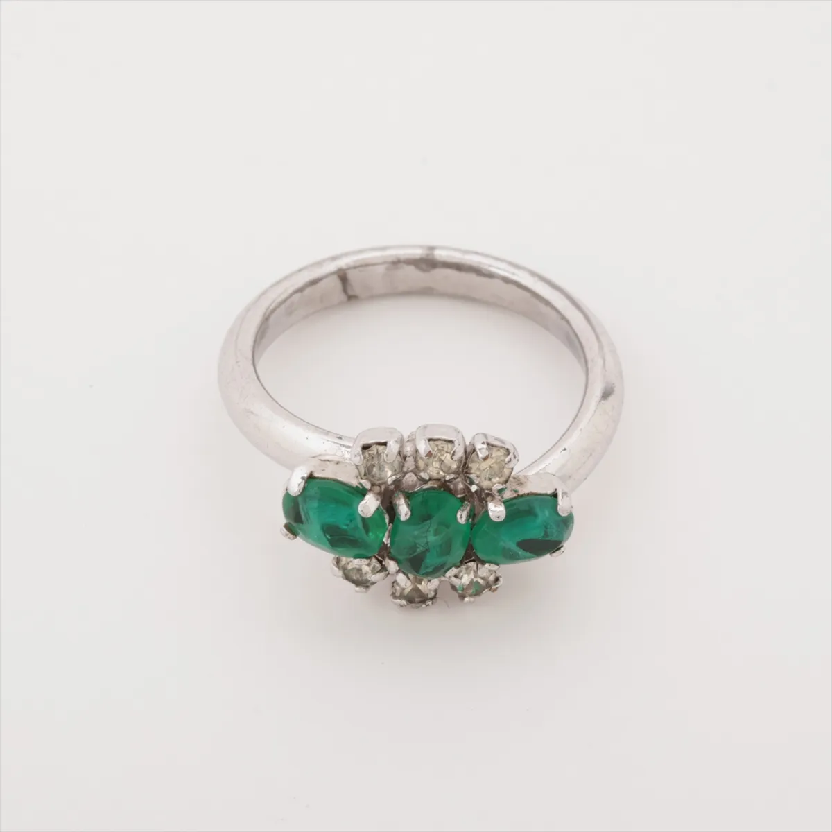 ring, metal, silver. Shows signs of wear,
