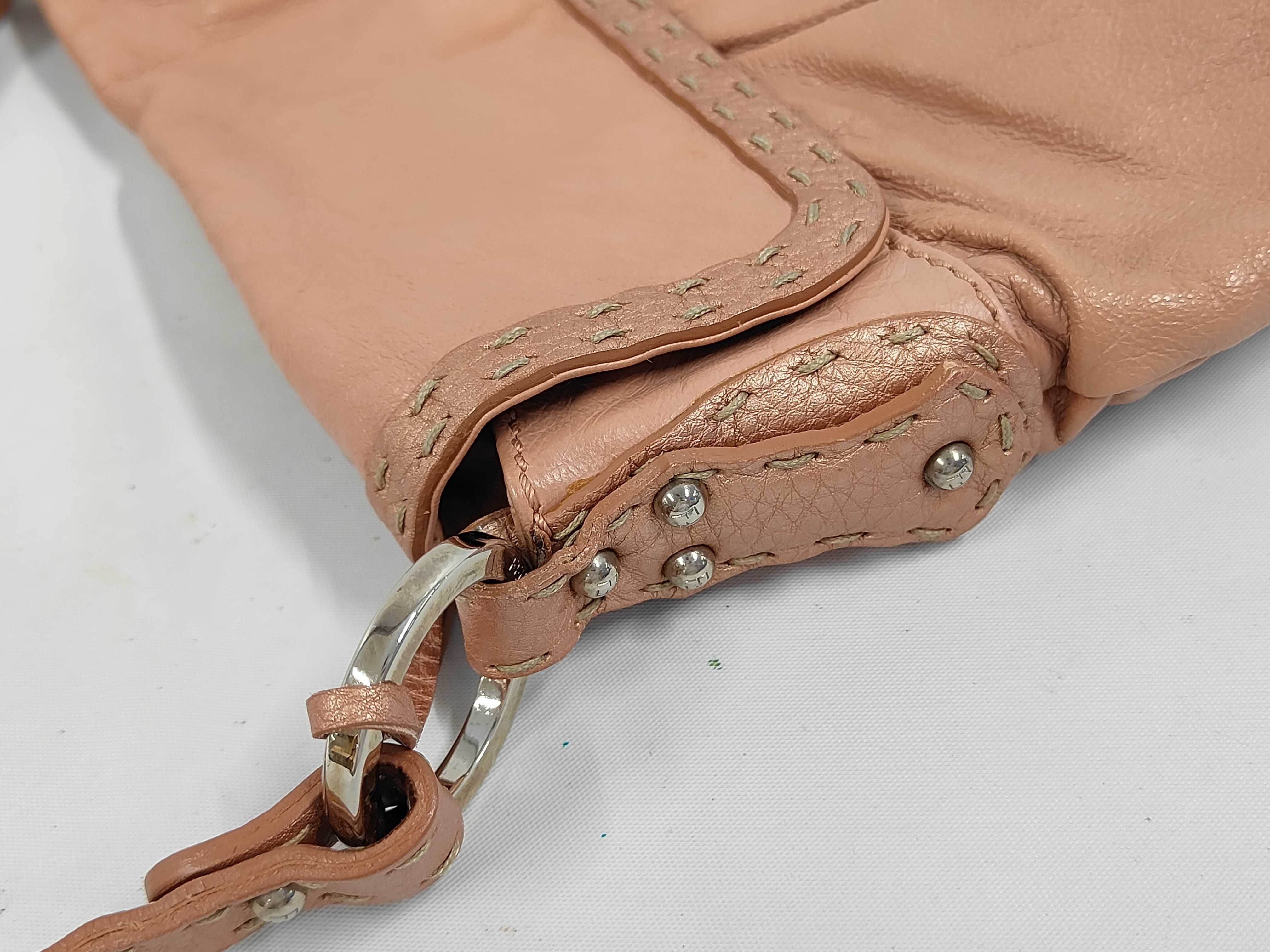 Selleria Shoulder Bag, Mamma Bucket Pink Leather 8BR356 Shoulder Bag — view 6