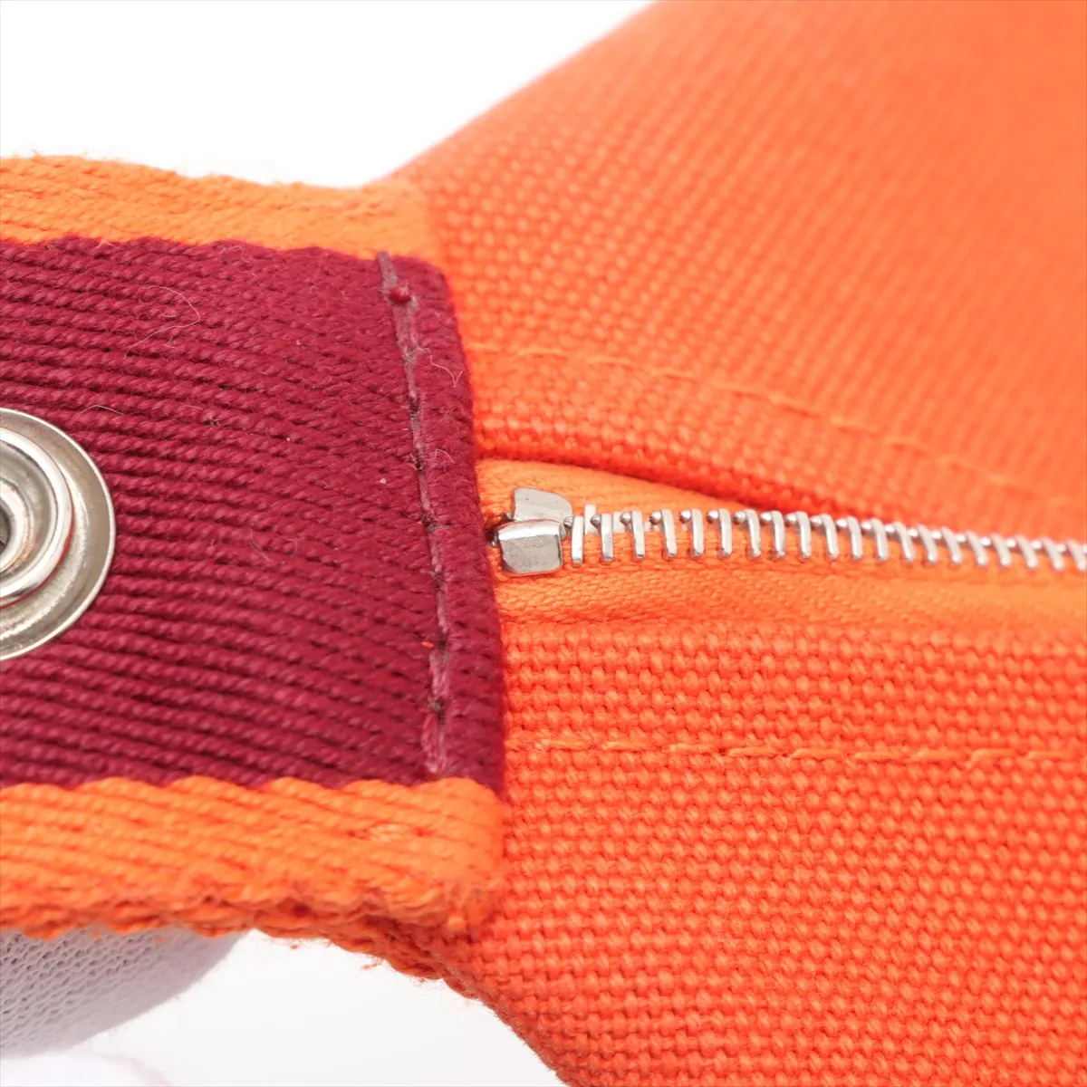 Brid A Black GM Canvas Orange Silver Hardware — view 13