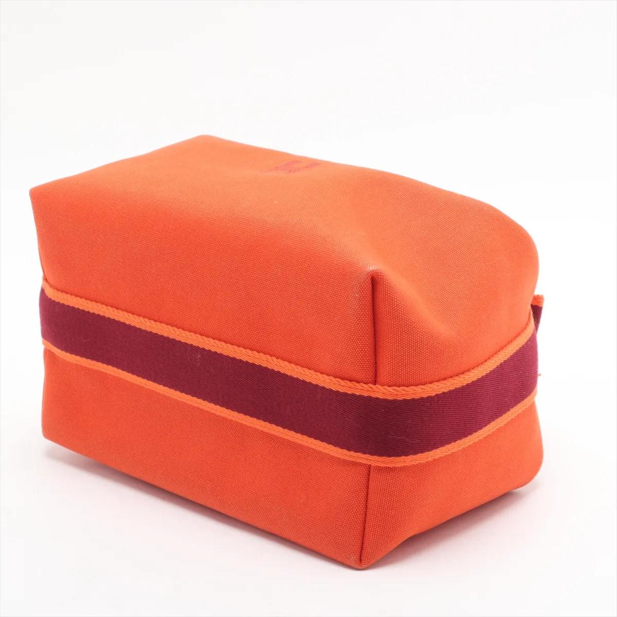 Brid A Black GM Canvas Orange Silver Hardware — view 3