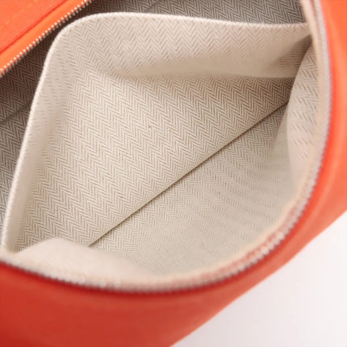 Brid A Black GM Canvas Orange Silver Hardware — view 8