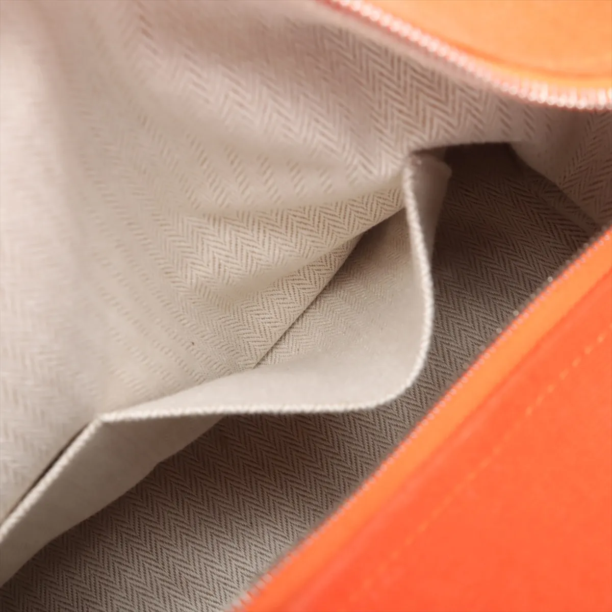 Brid A Black GM Canvas Orange Silver Hardware — view 10