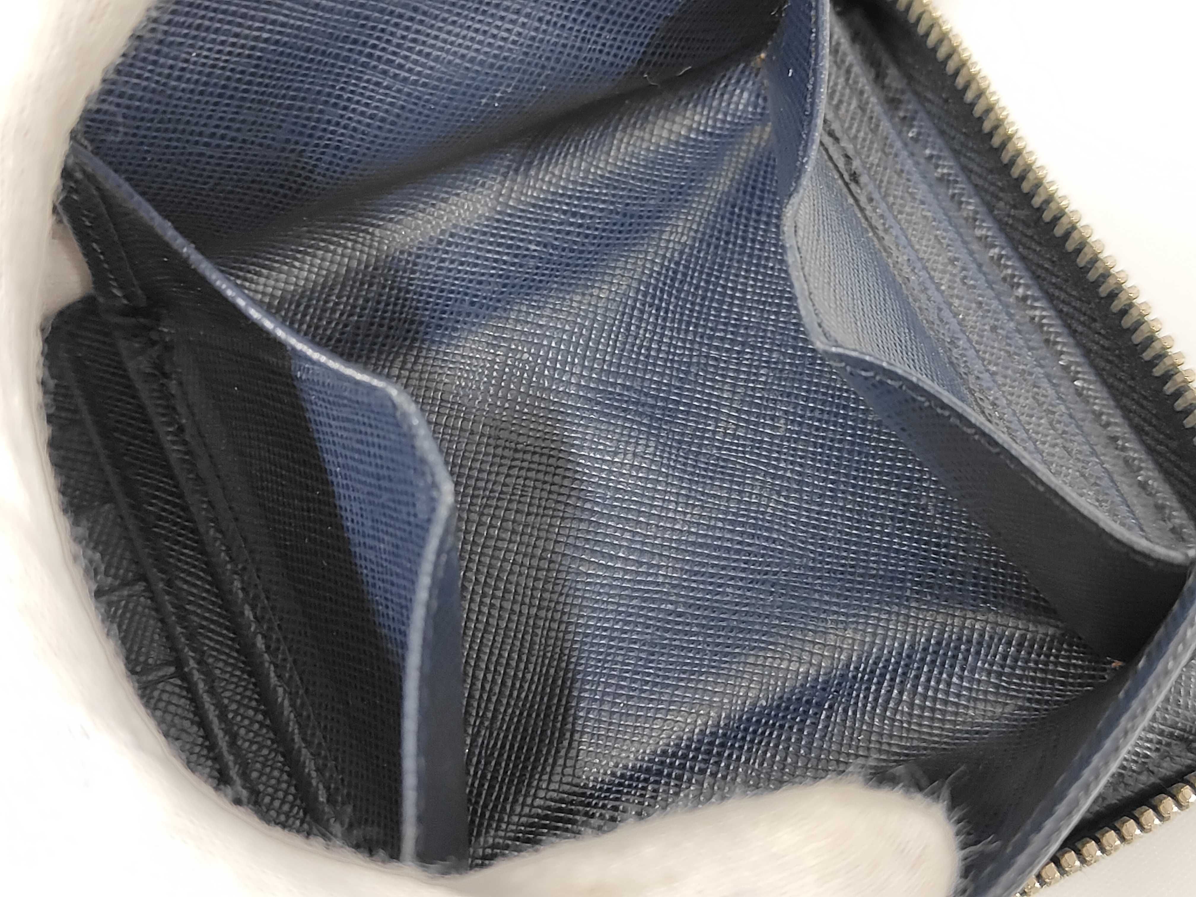 Saffiano Leather Round Zip Long Wallet Organizer — view 9