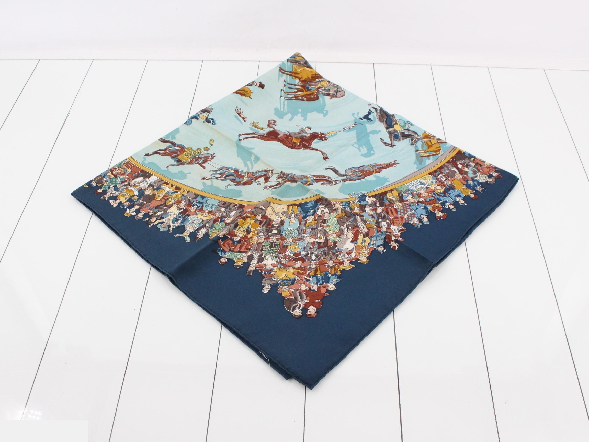Carré 90 Molié Circus Silk Scarf — view 2