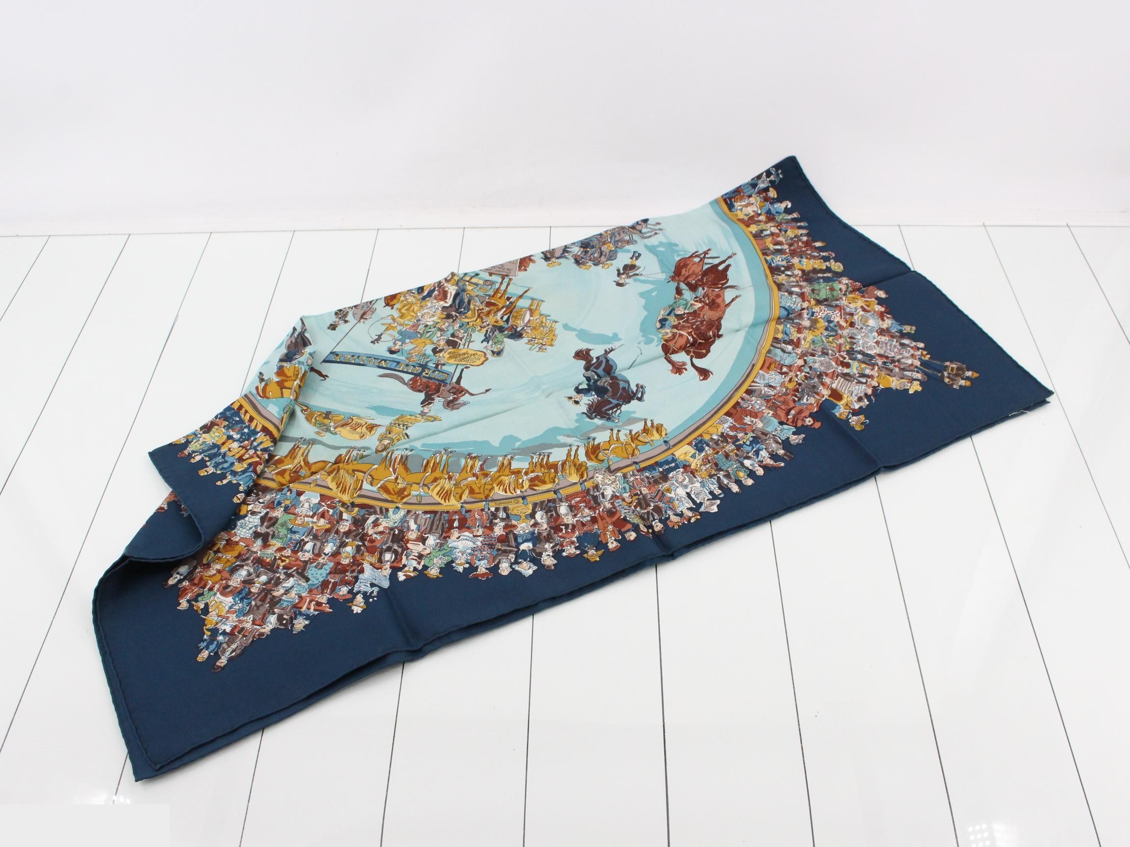 Carré 90 Molié Circus Silk Scarf — view 3