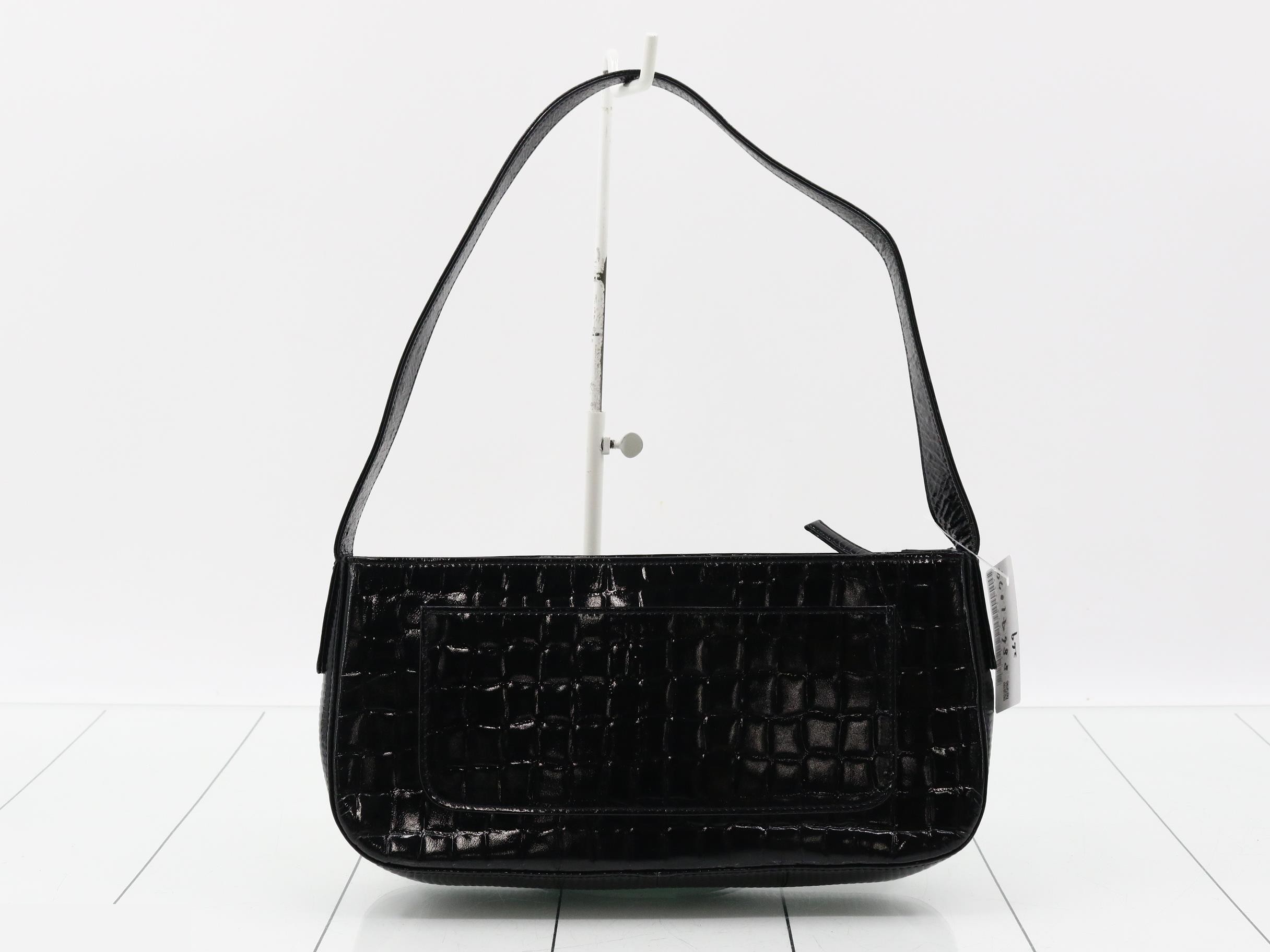 Crocodile-embossed lizard leather, shining finish, 4G logo, one-shoulder bag — view 2