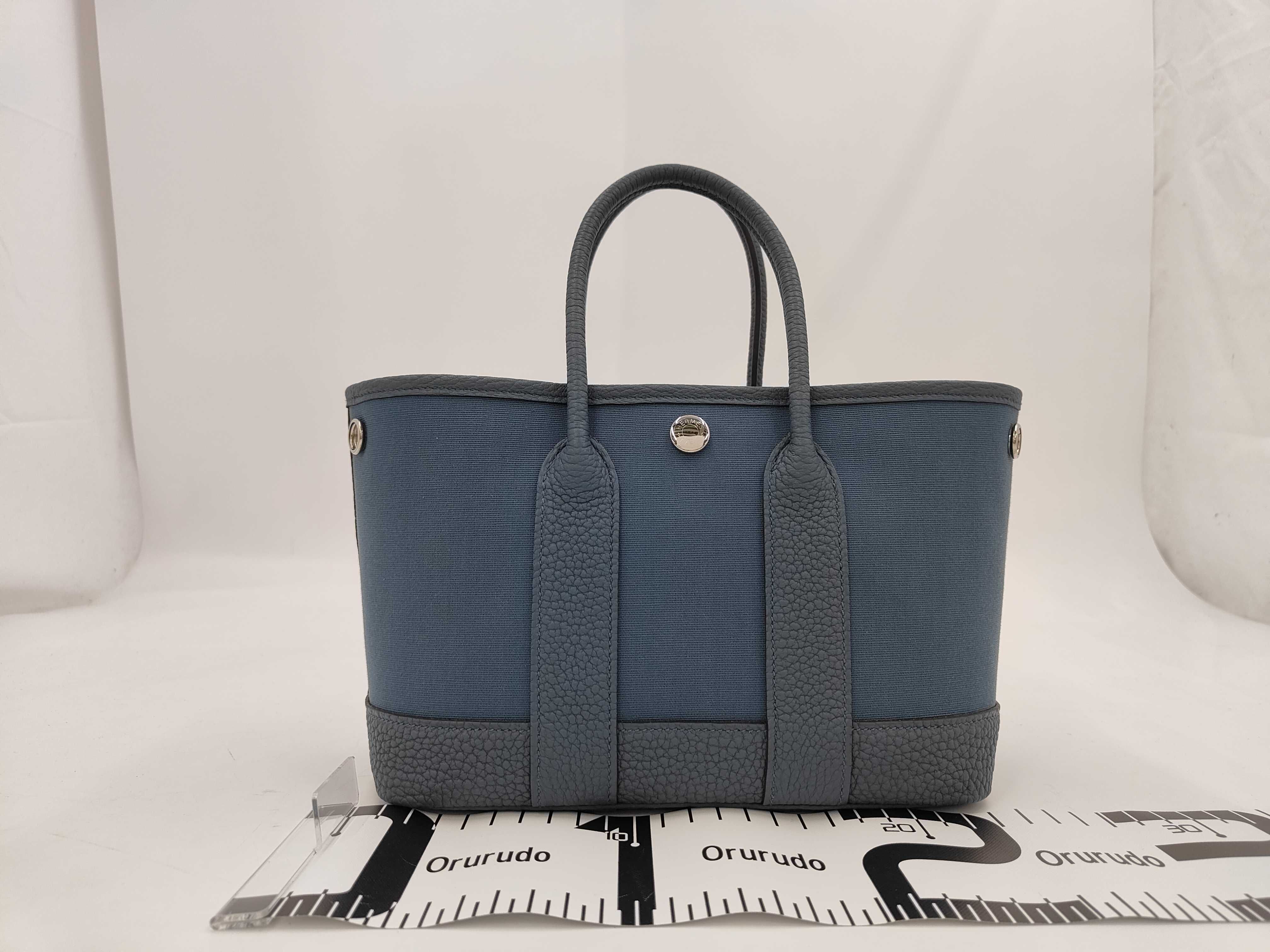 Garden Party Neo Bleu Tonpet Negonda/Toile Silver Hardware G Stamp Handbag — view 2