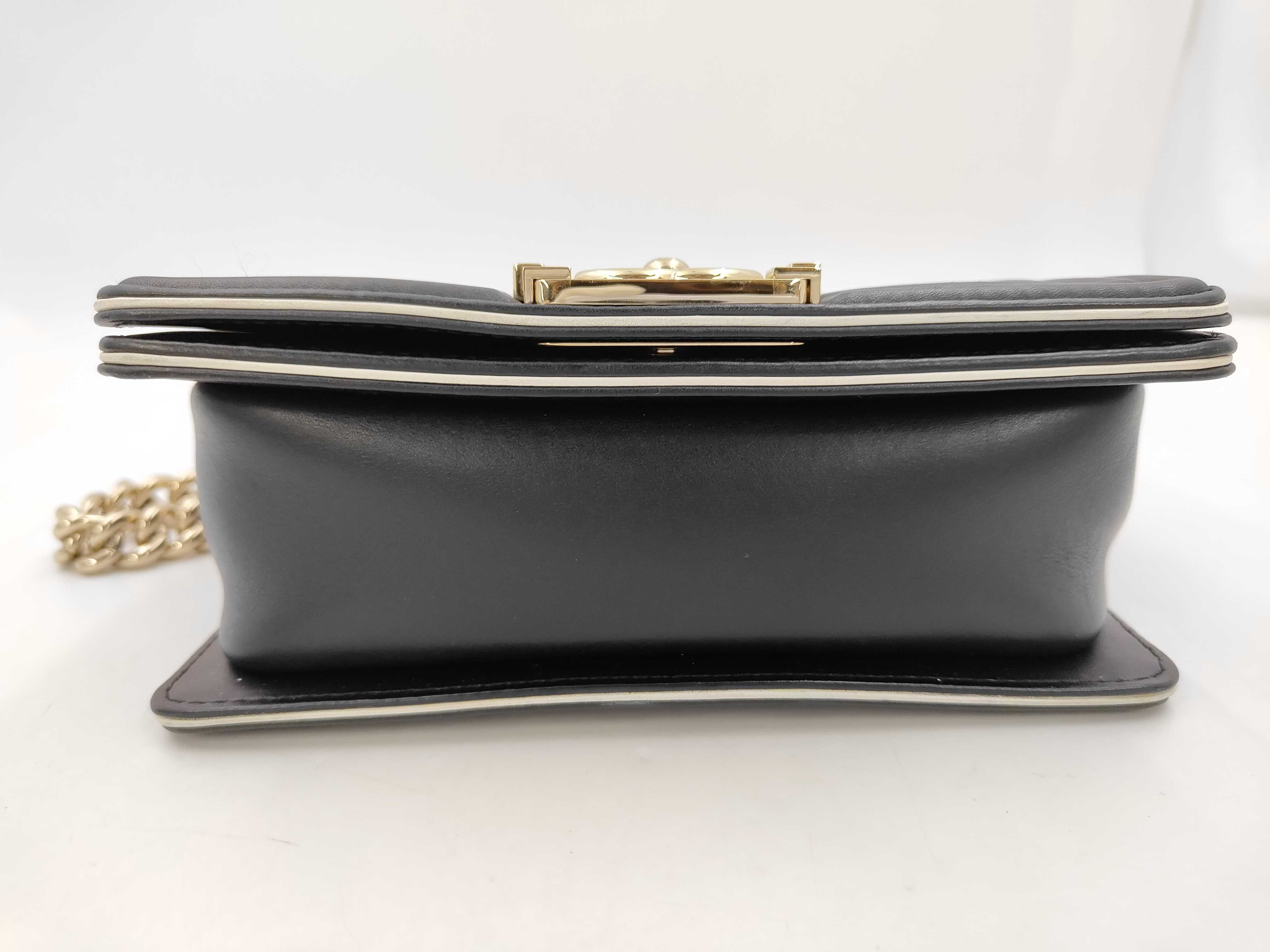 Boy Chanel Top Handle Flap 2-Way Chain Shoulder Bag, Black with Gold Hardware. — view 8