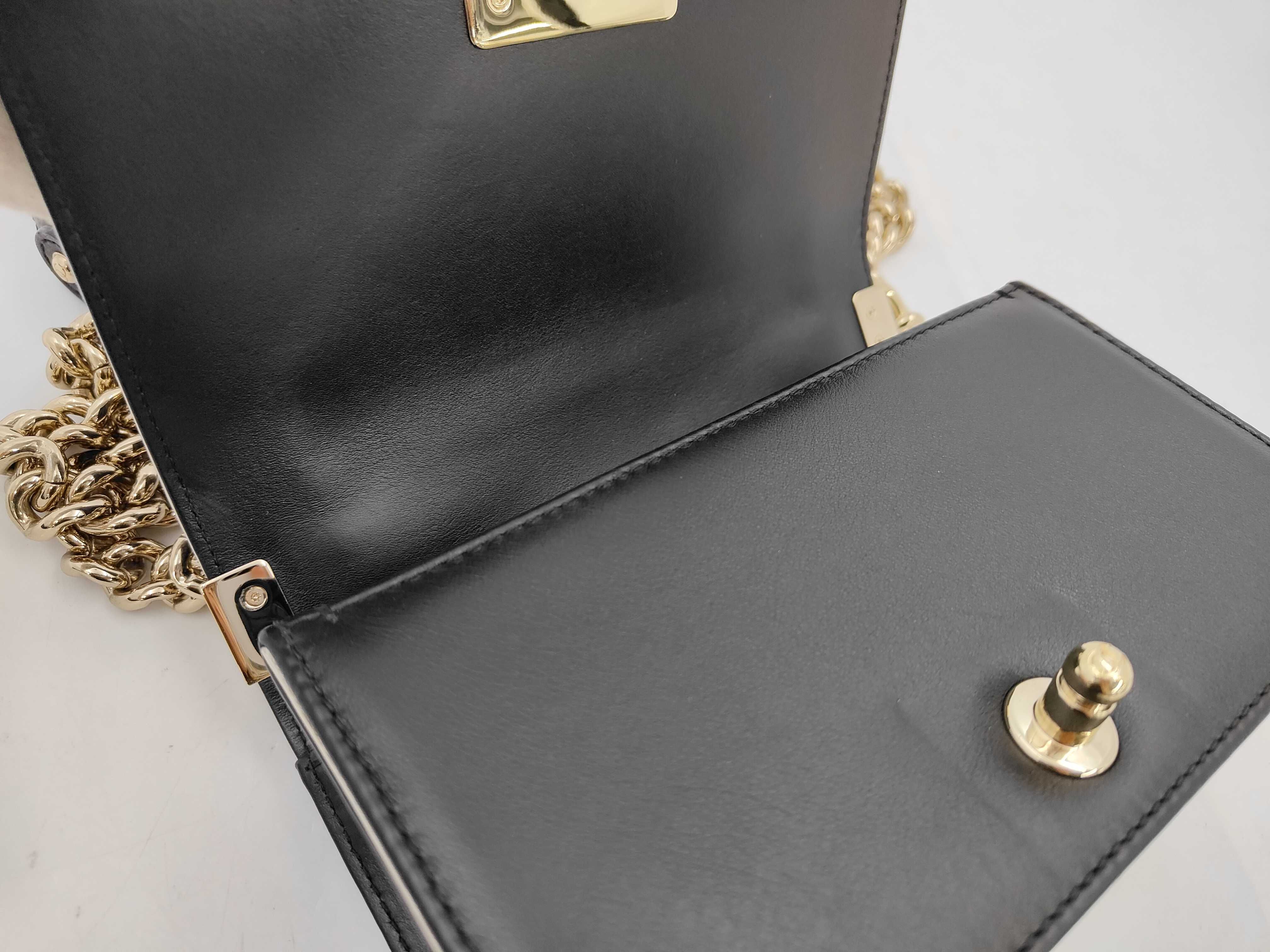 Boy Chanel Top Handle Flap 2-Way Chain Shoulder Bag, Black with Gold Hardware. — view 9