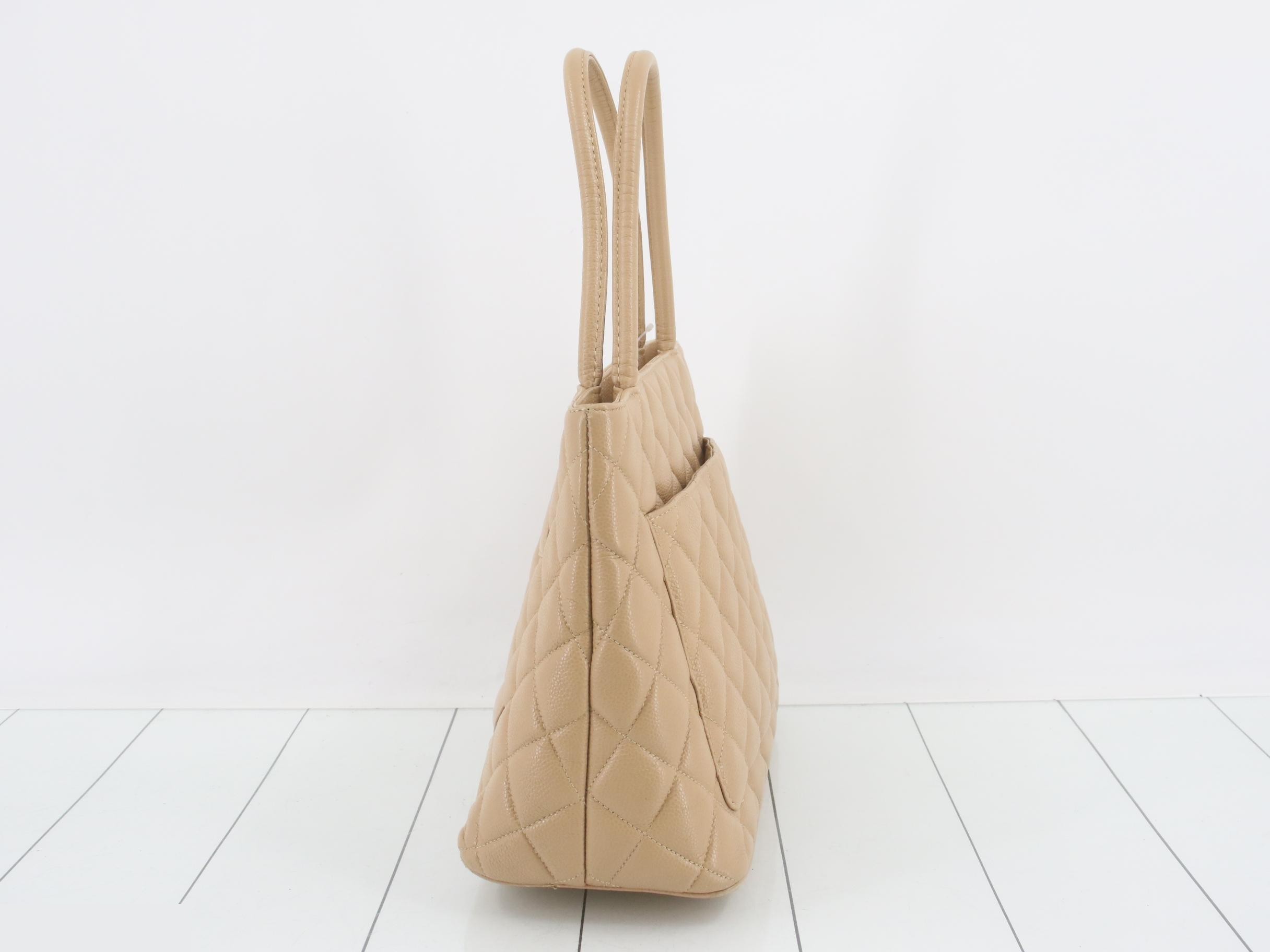 Matelassé Reissue Tote Bag, Caviar Leather — view 3