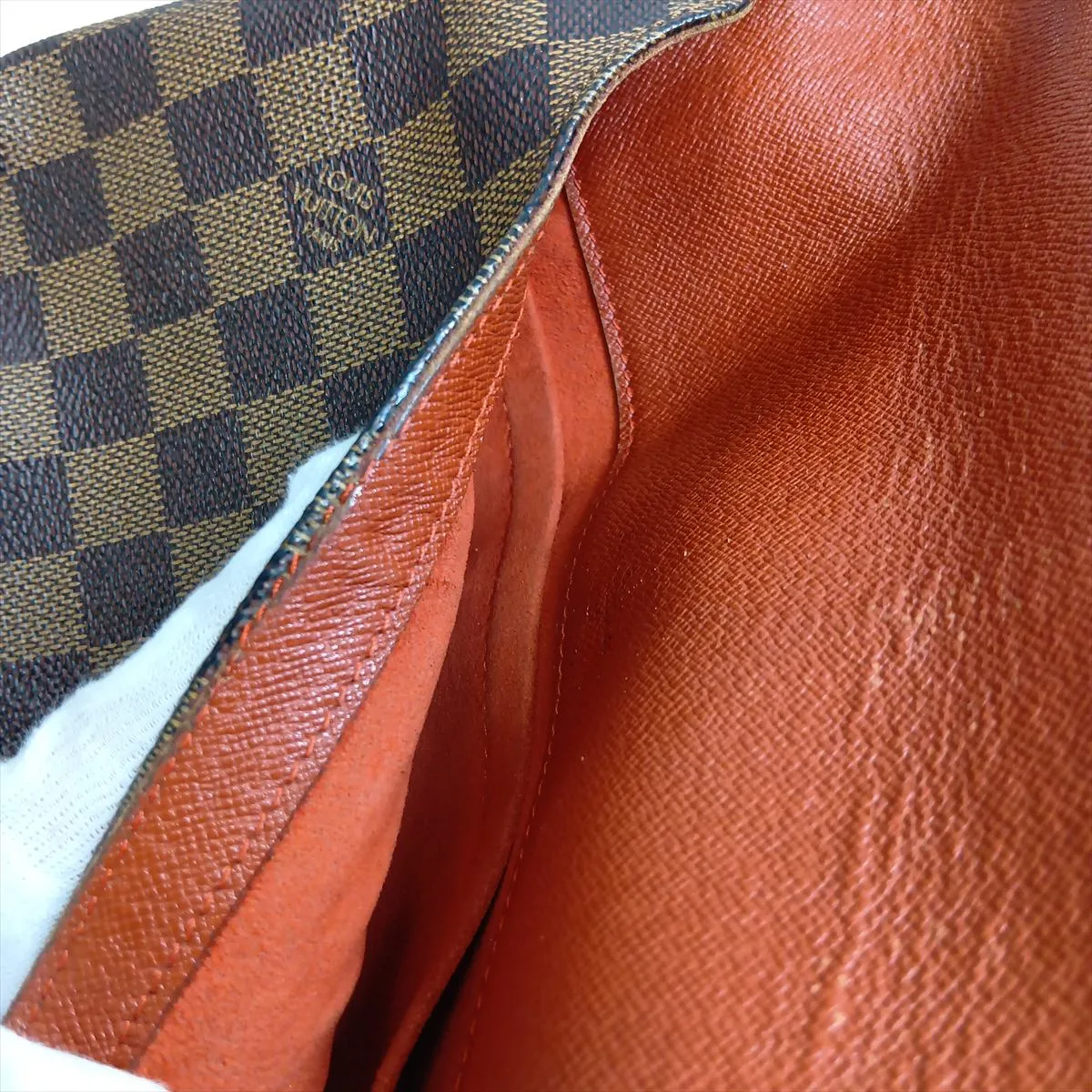 Damier Musette Tango Long Shoulder Bag N51301 LM1024 Brown — view 12