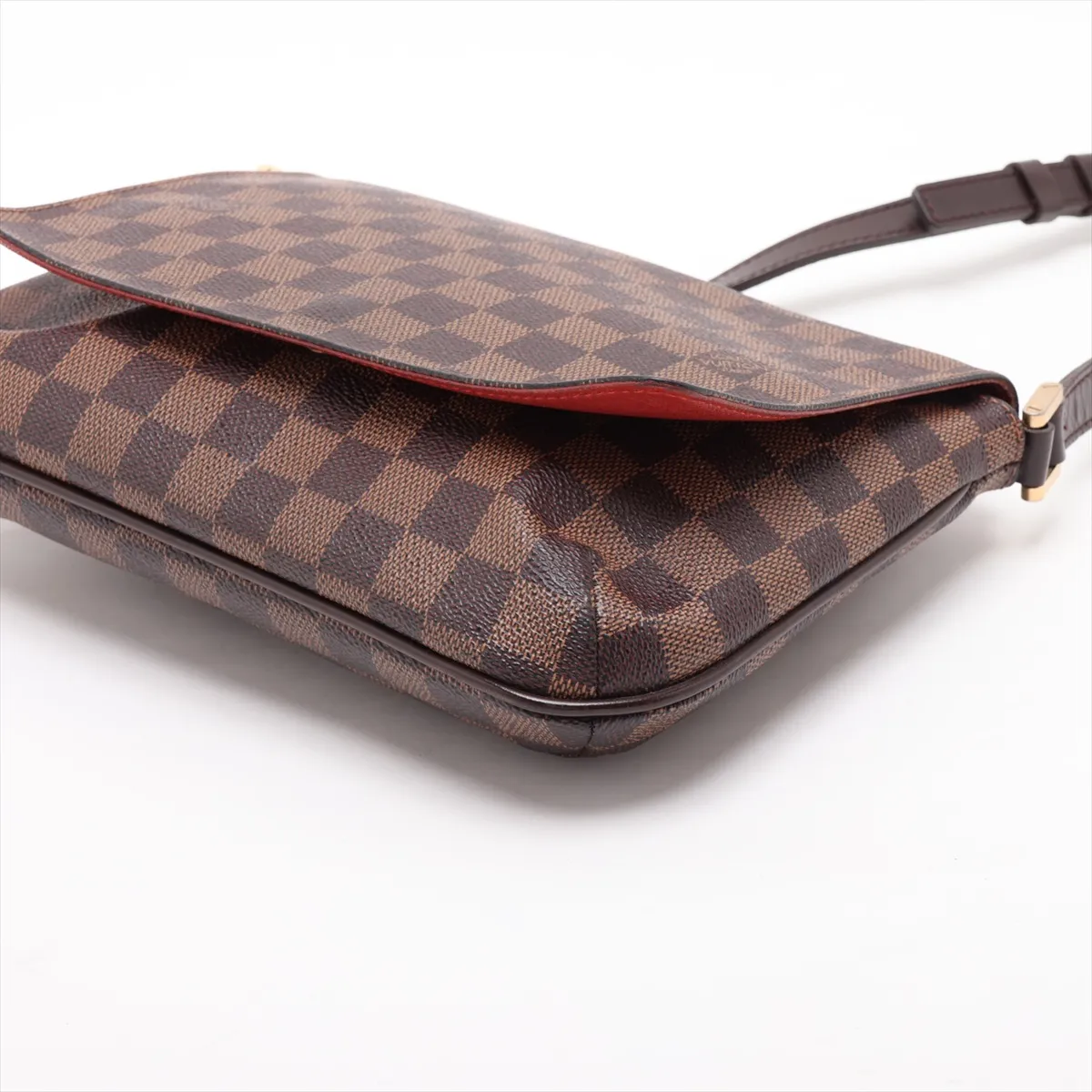 Damier Musette Tango Long Shoulder Bag N51301 LM1024 Brown — view 3