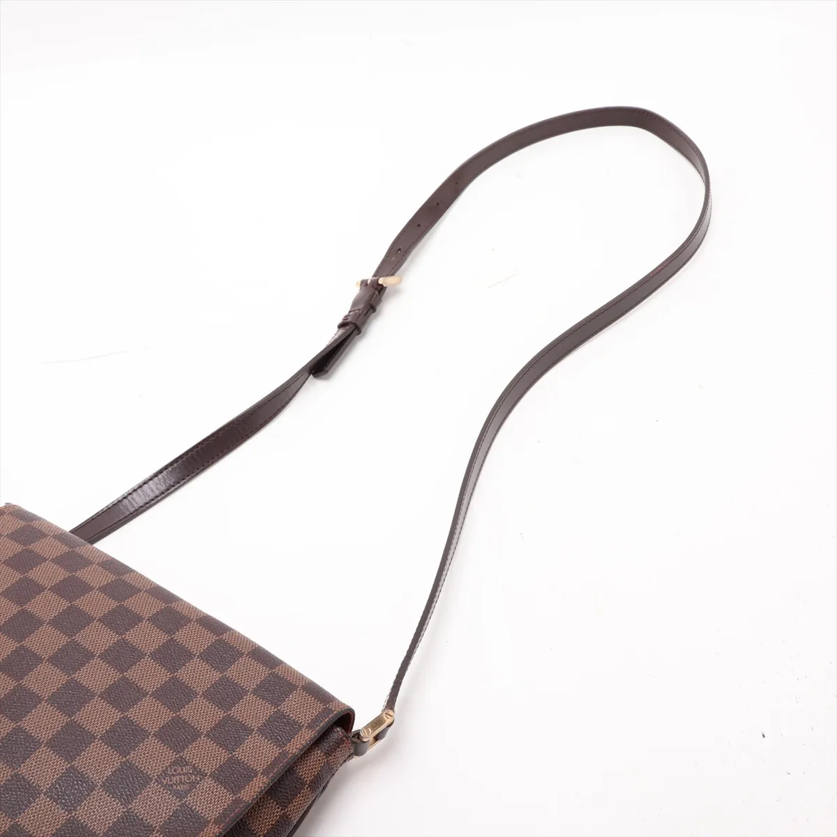 Damier Musette Tango Long Shoulder Bag N51301 LM1024 Brown — view 5