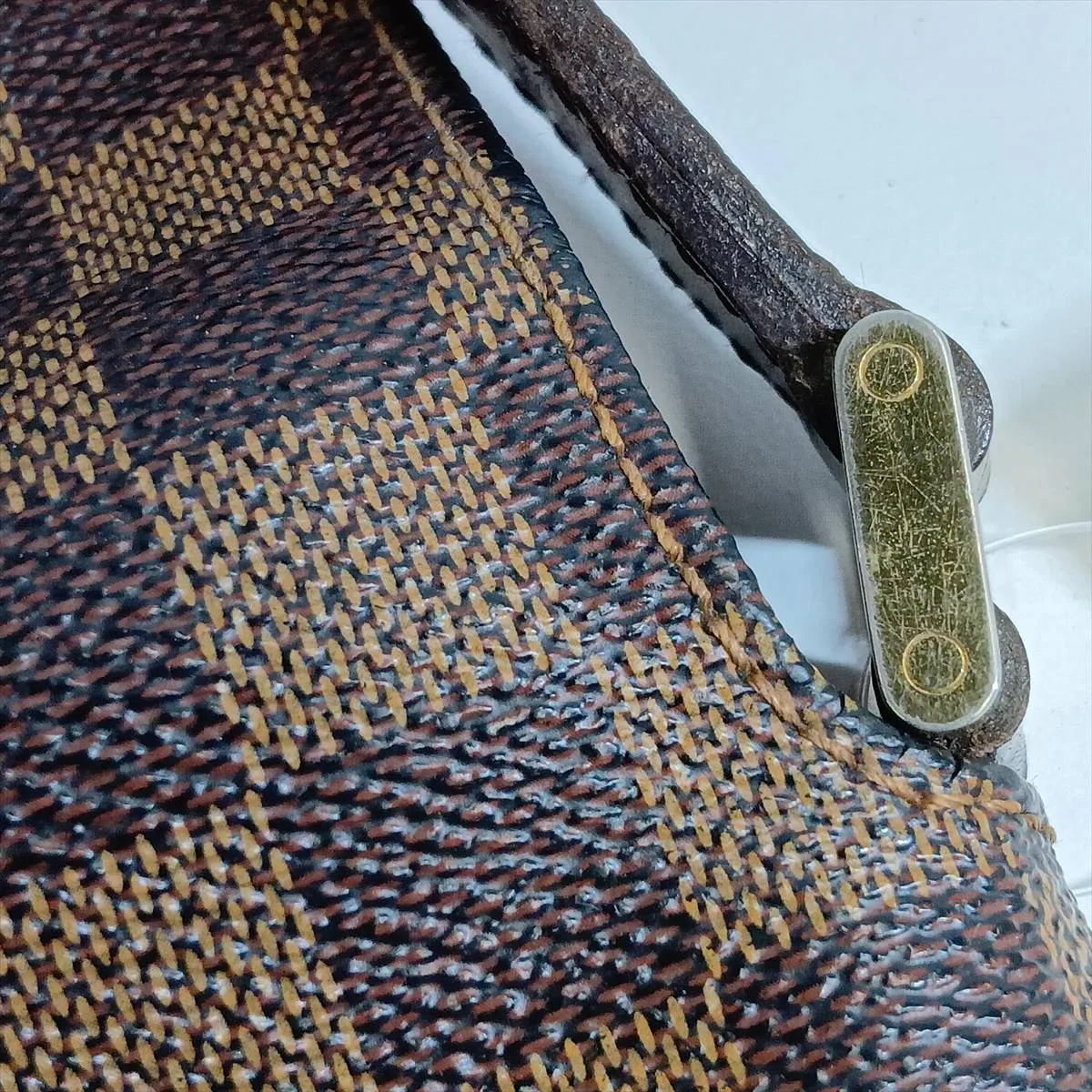 Damier Musette Tango Long Shoulder Bag N51301 LM1024 Brown — view 10