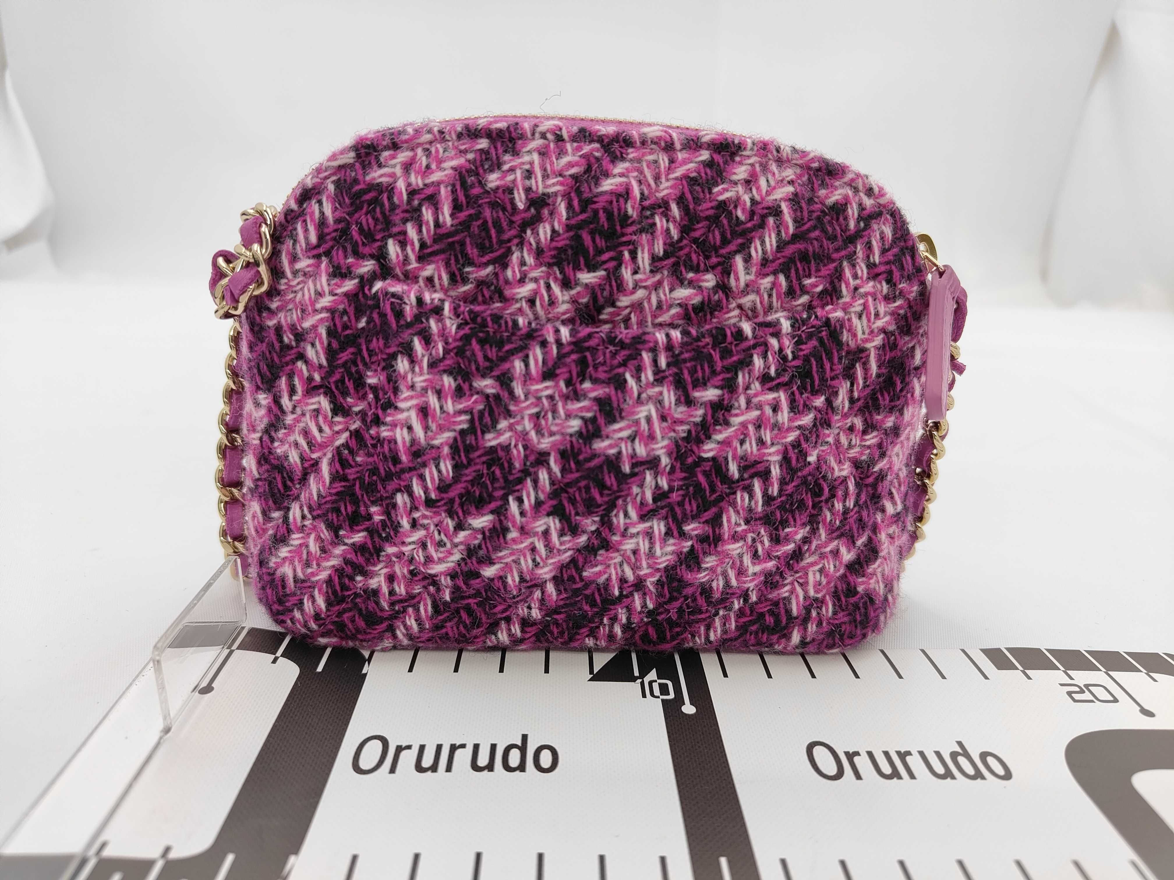 Tweed Shoulder Bag with IC Chip — view 2