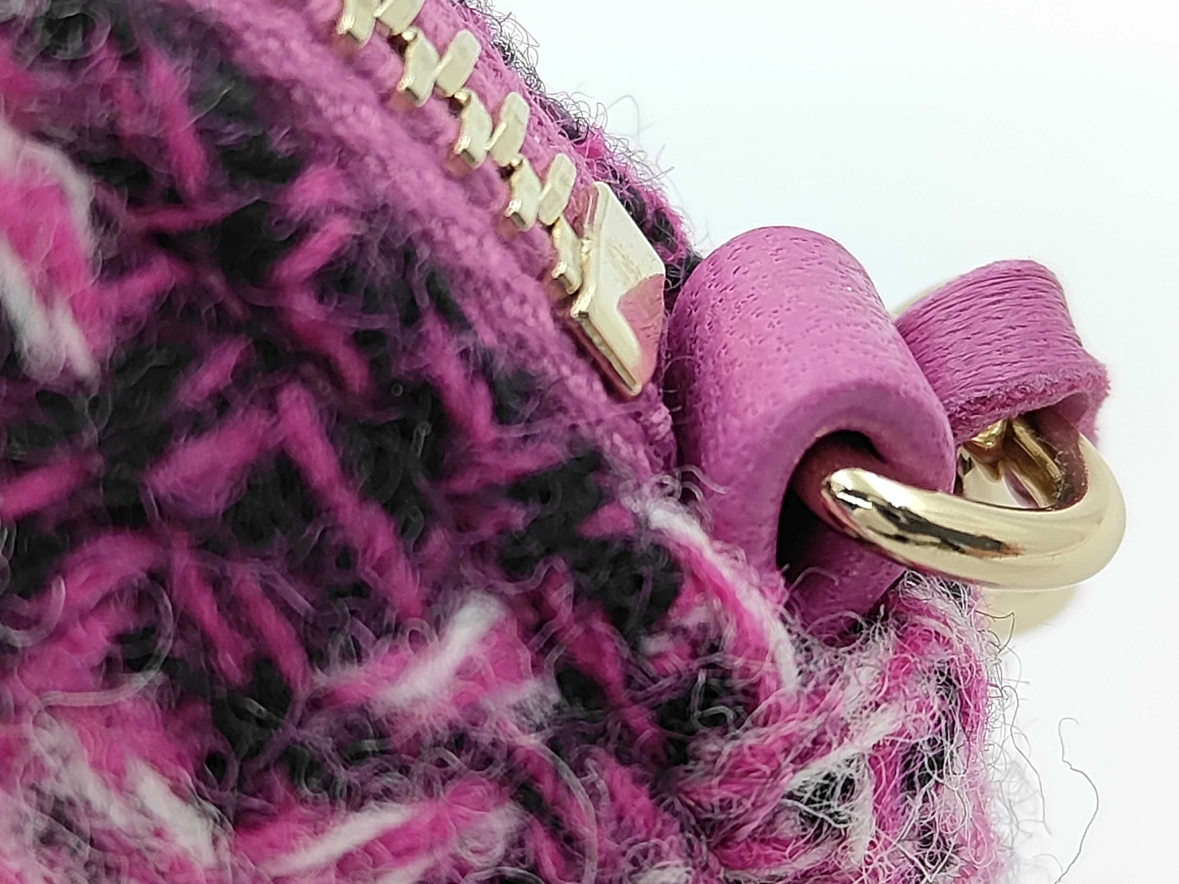 Tweed Shoulder Bag with IC Chip — view 7