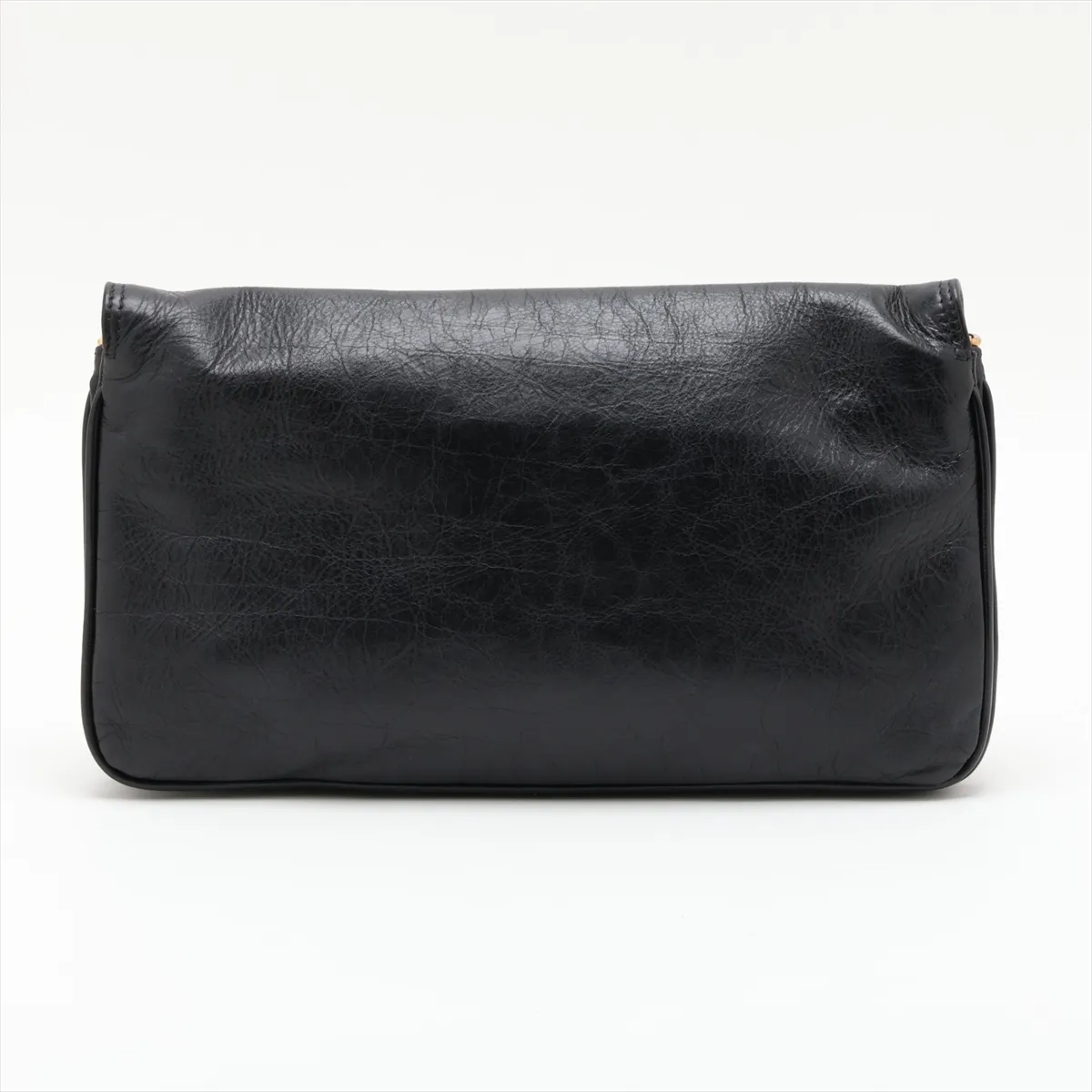 BB Leather 2-Way Shoulder Bag, Black, 748596 — view 2