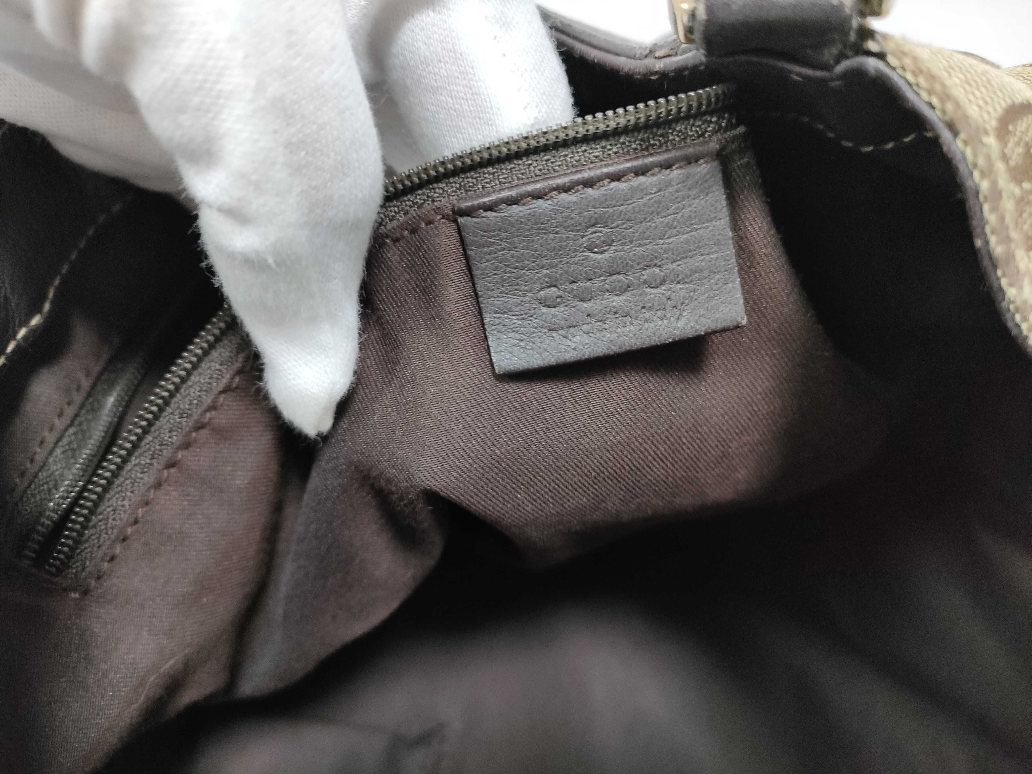 Brown GG Canvas Vintage D-Buckle Single-Shoulder Bag — view 13