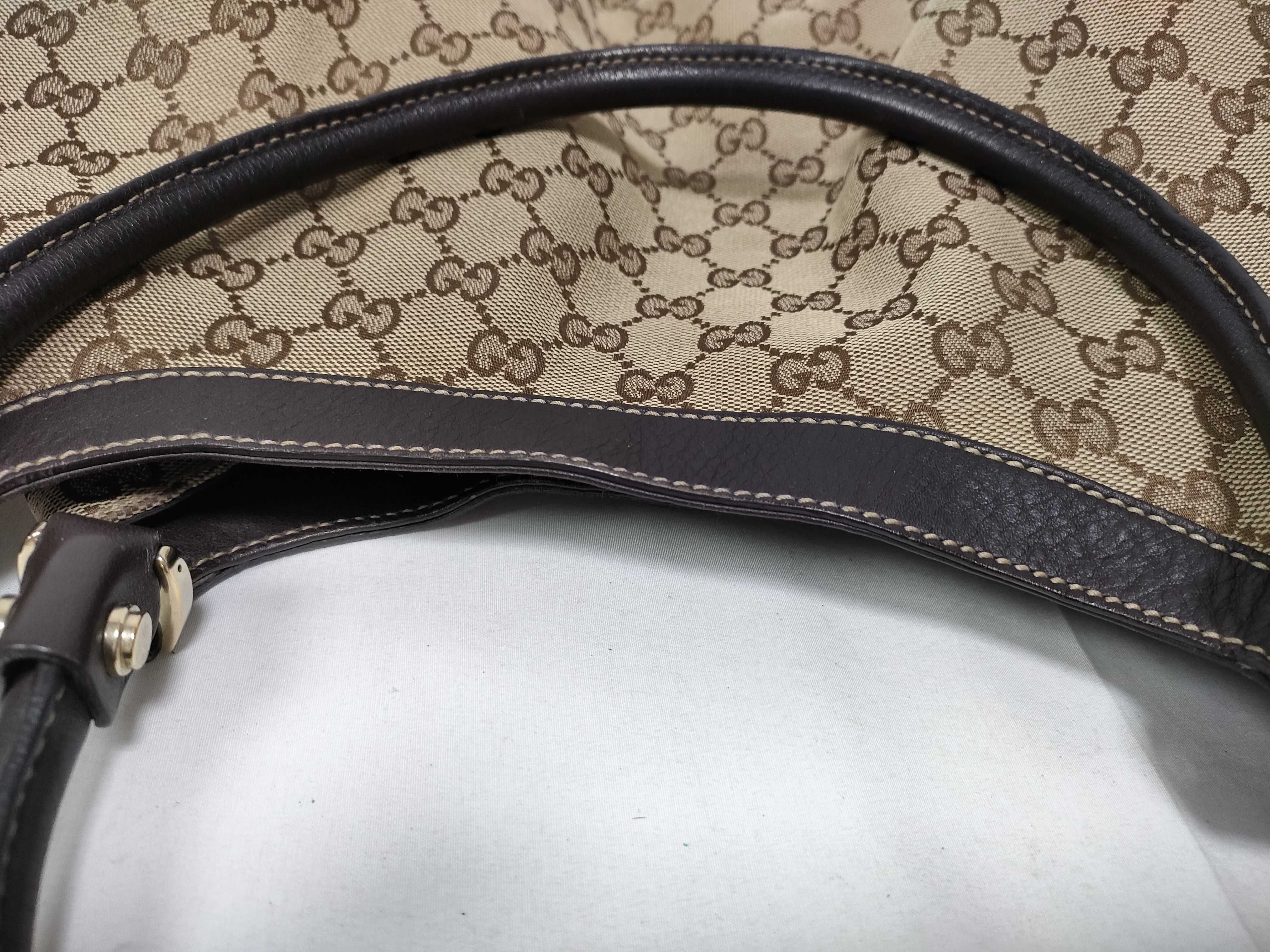 Brown GG Canvas Vintage D-Buckle Single-Shoulder Bag — view 15