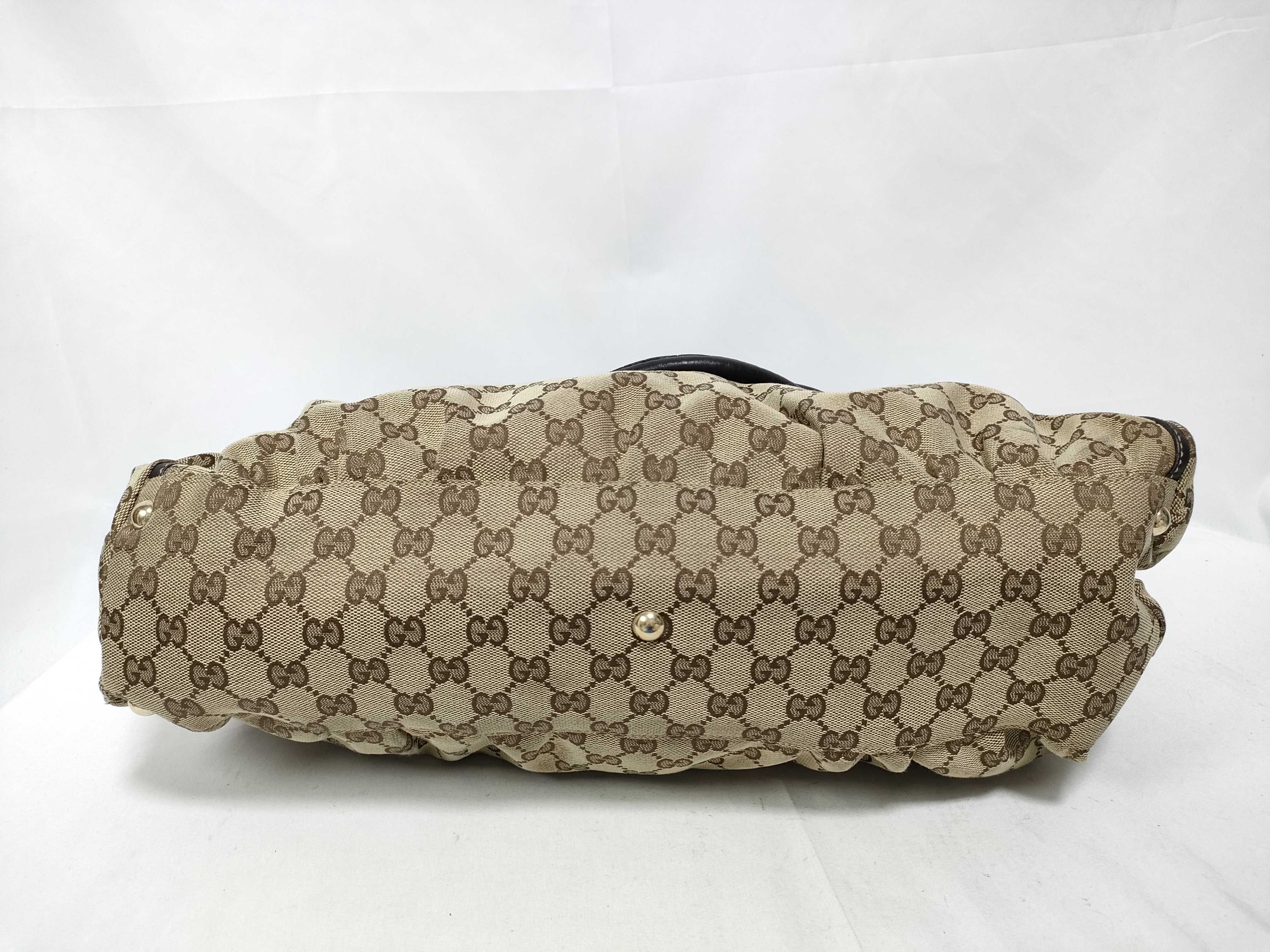 Brown GG Canvas Vintage D-Buckle Single-Shoulder Bag — view 3