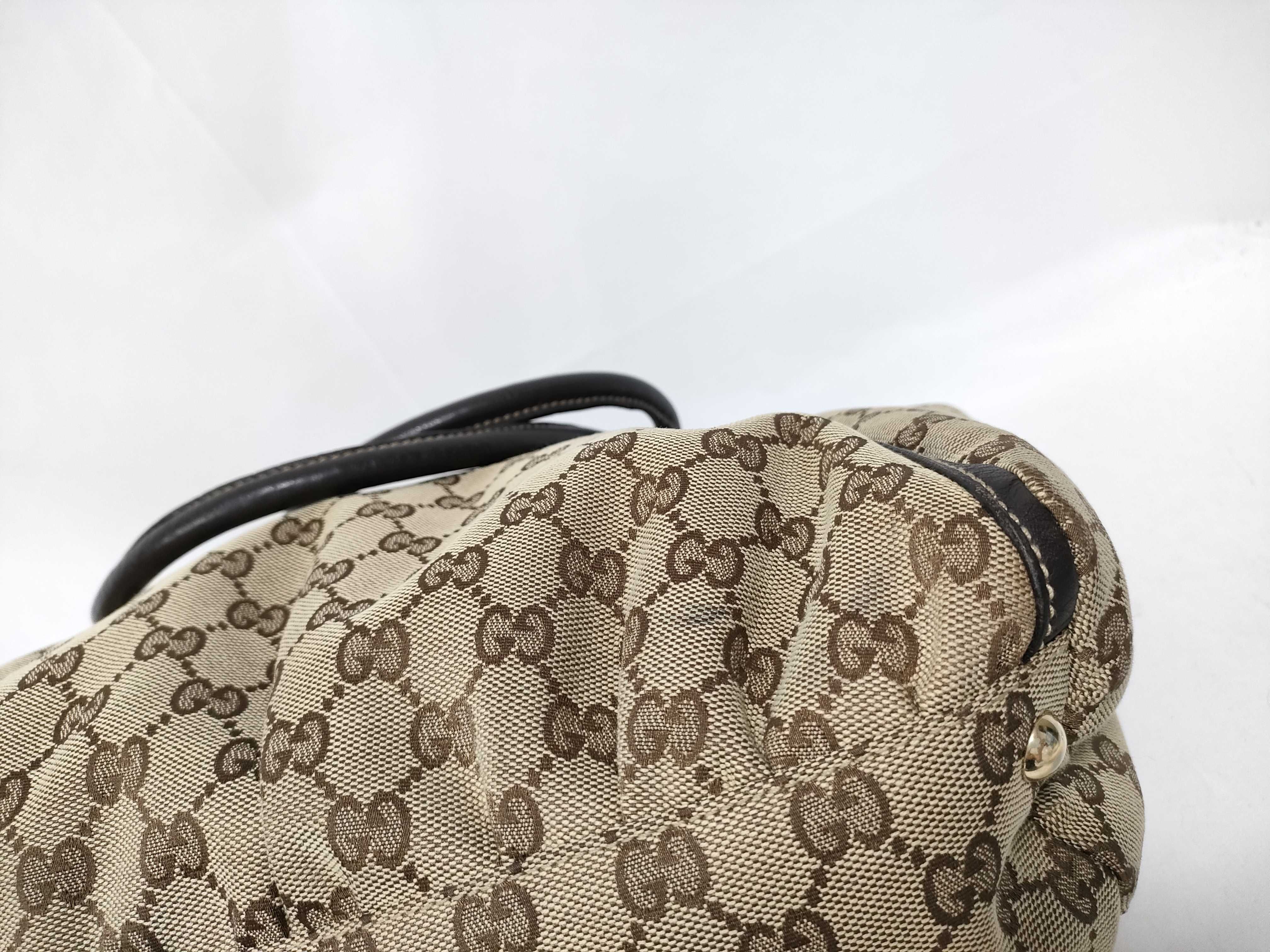 Brown GG Canvas Vintage D-Buckle Single-Shoulder Bag — view 4