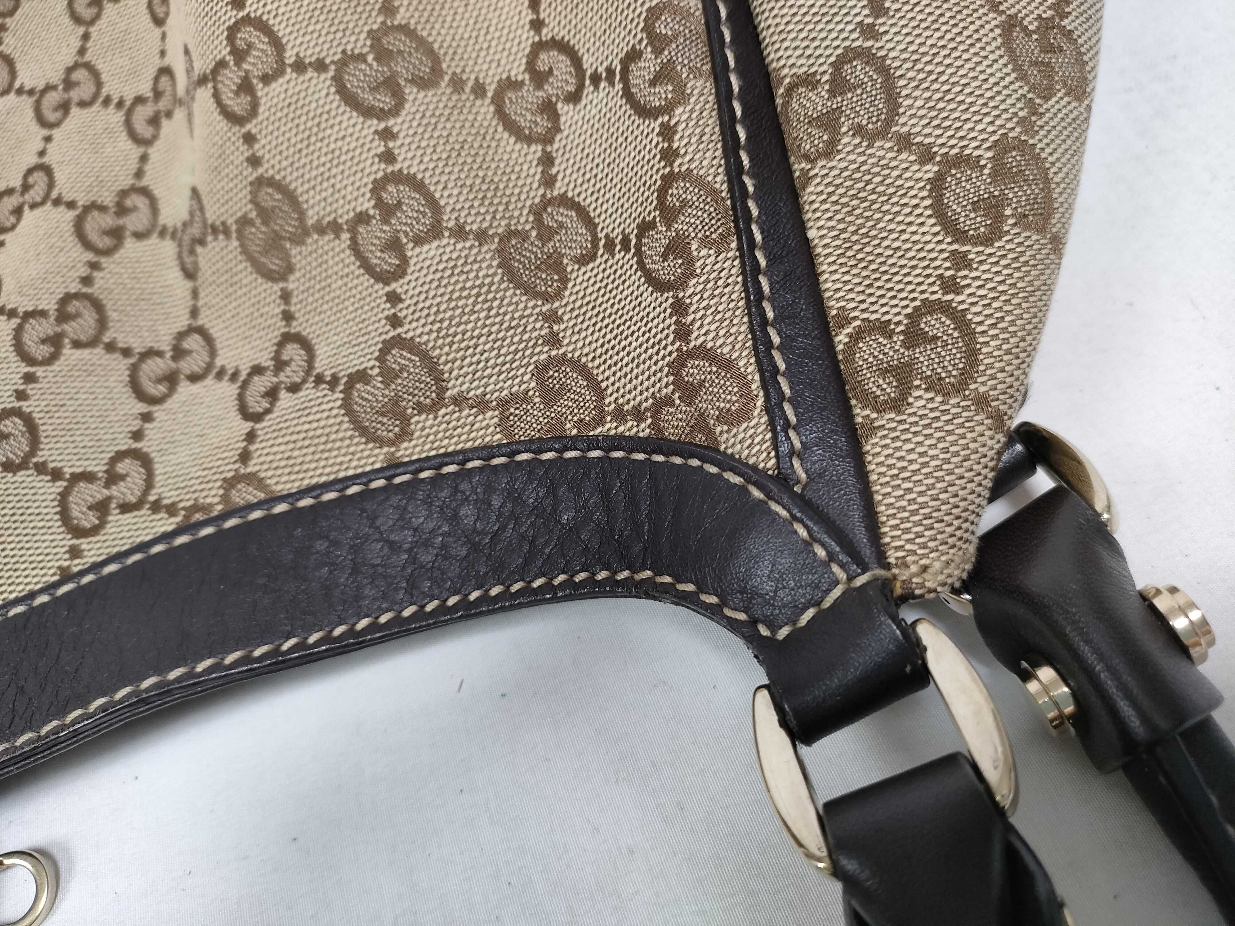 Brown GG Canvas Vintage D-Buckle Single-Shoulder Bag — view 10
