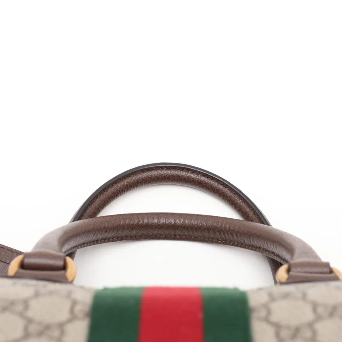 GG Supreme PVC x Leather Boston Bag, Beige x Brown, 547959 — view 6