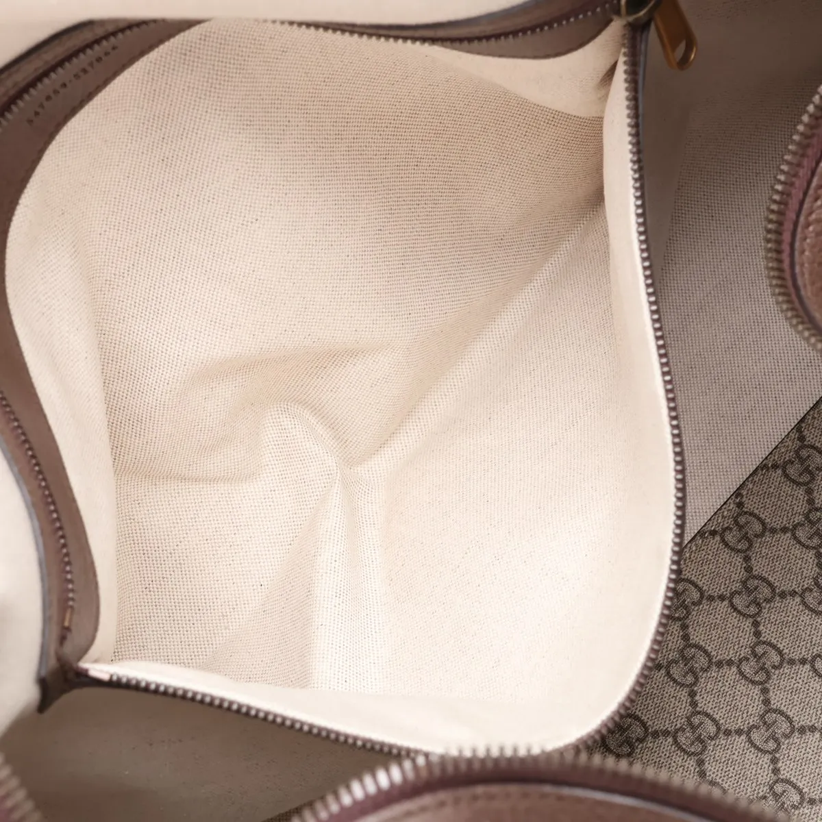 GG Supreme PVC x Leather Boston Bag, Beige x Brown, 547959 — view 10