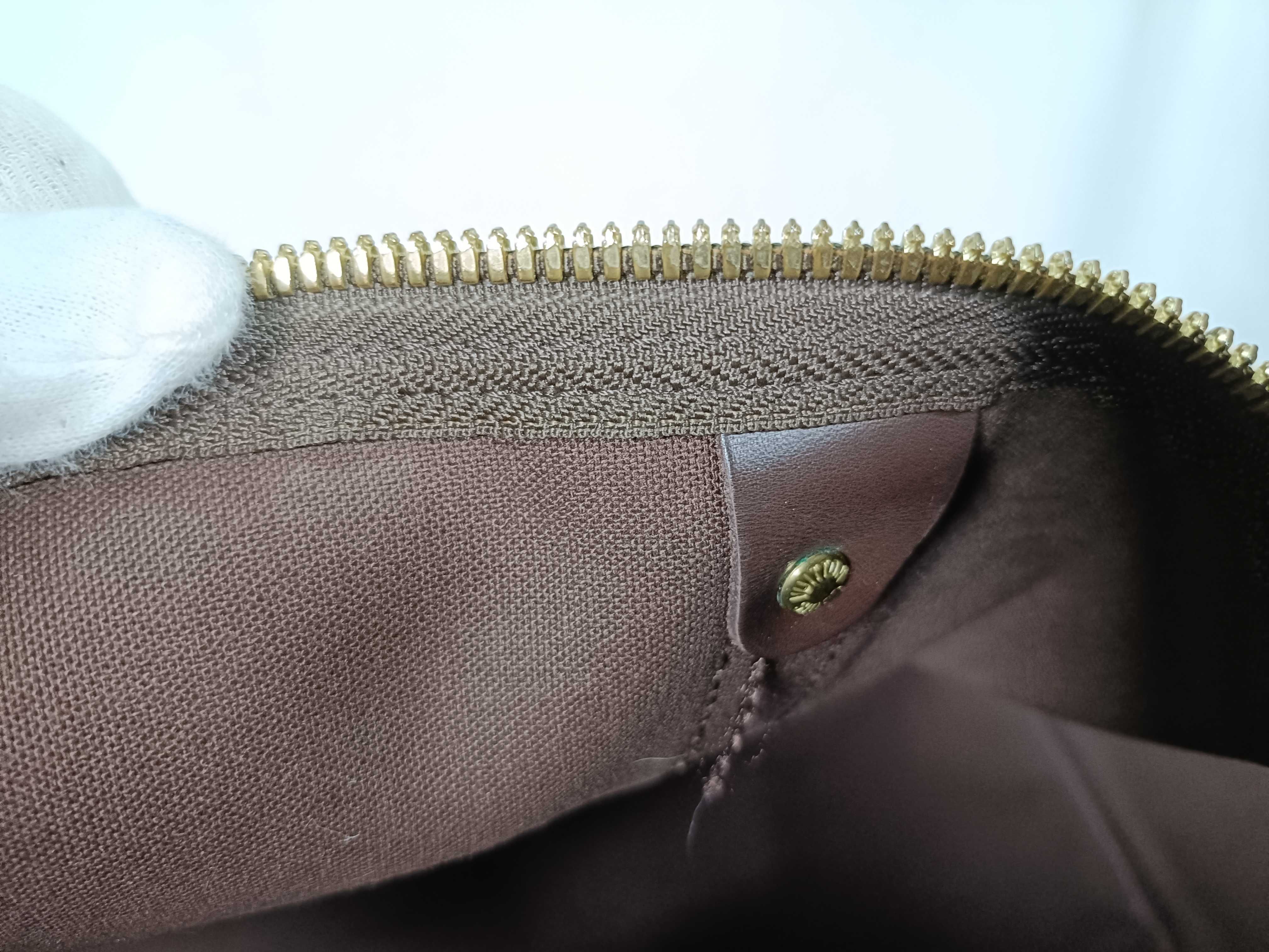 PH- Damier Ebene Bandouliere Keepall 55 Travel Bag Brown Canvas Boston Bag — view 12