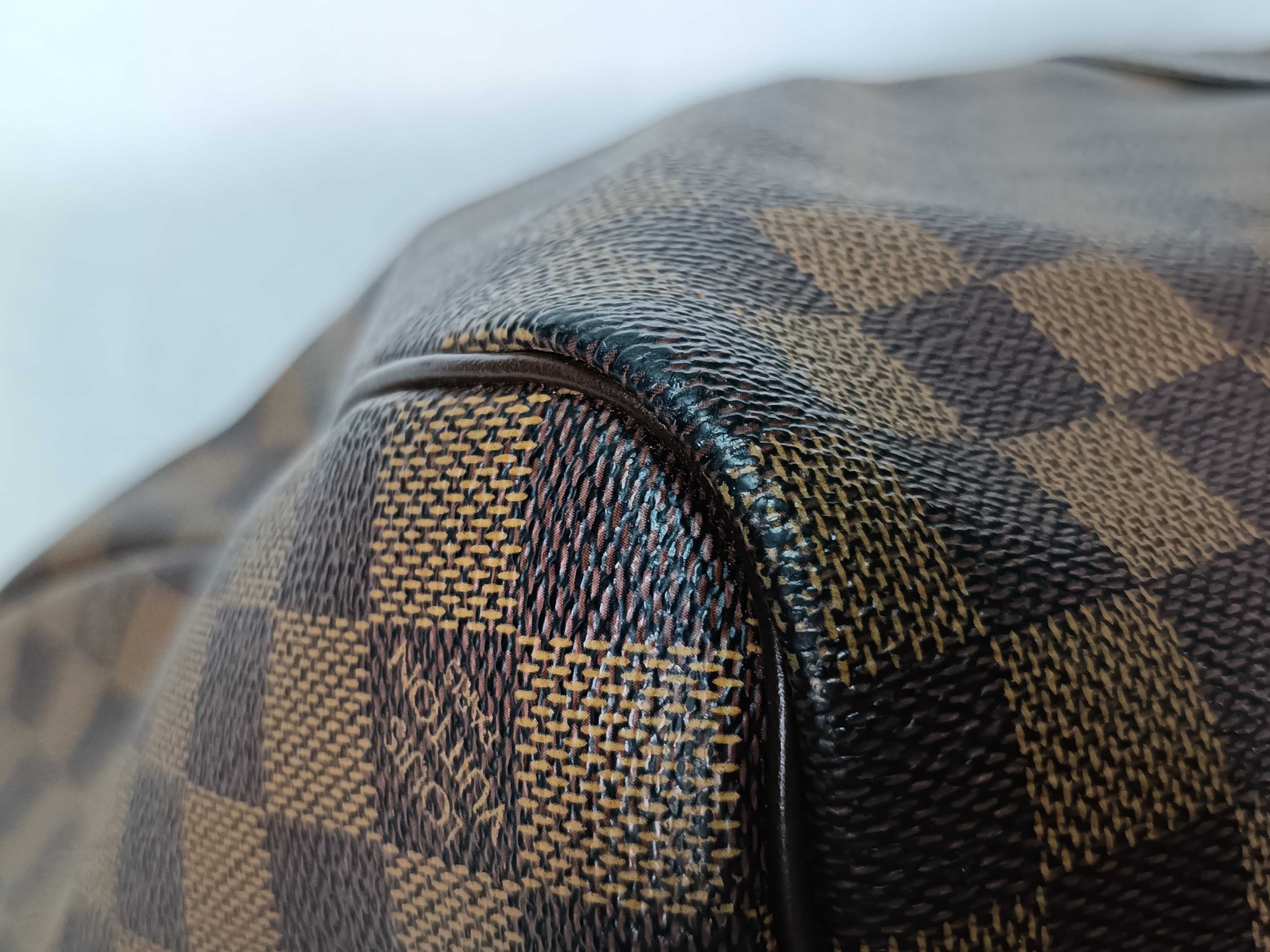 PH- Damier Ebene Bandouliere Keepall 55 Travel Bag Brown Canvas Boston Bag — view 4
